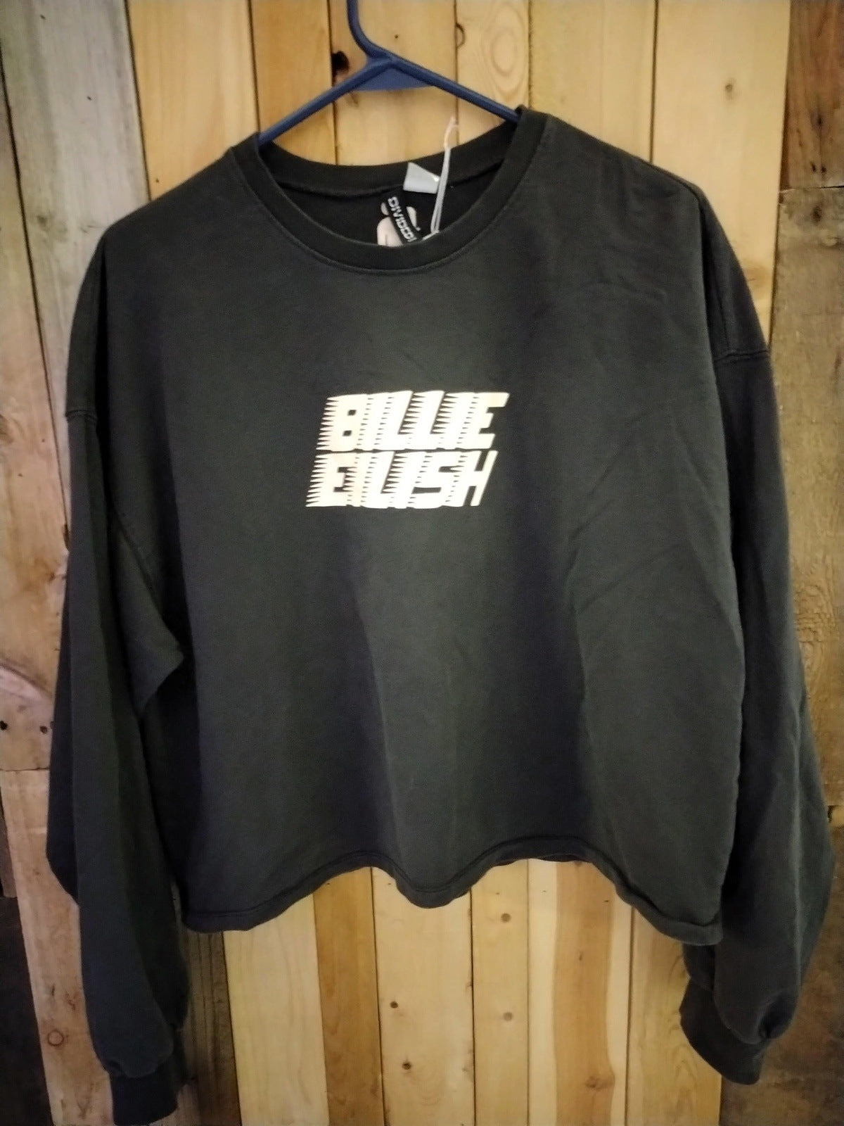 Billie Eilish Official Merchandise Long Sleeve Crop T Shirt Women's Size Medium