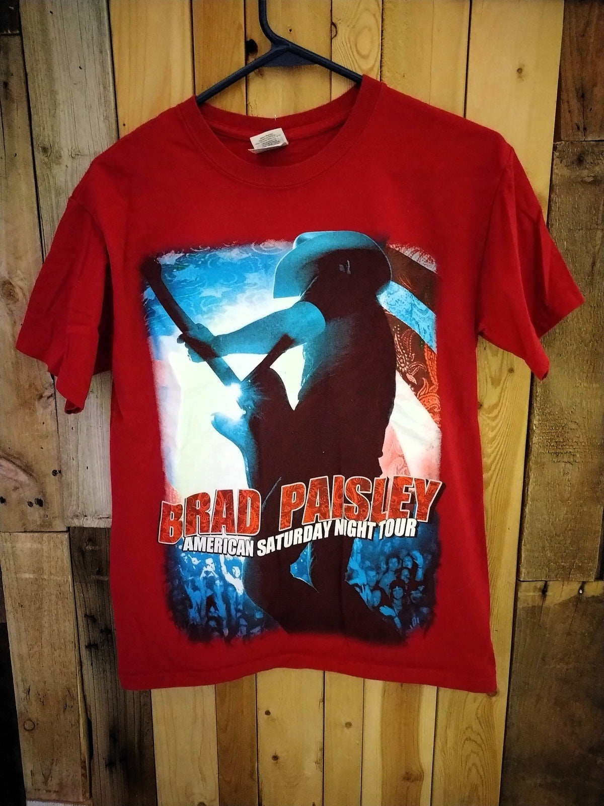 Brad Paisley American Saturday Night Tour Men's T Shirt Size Small