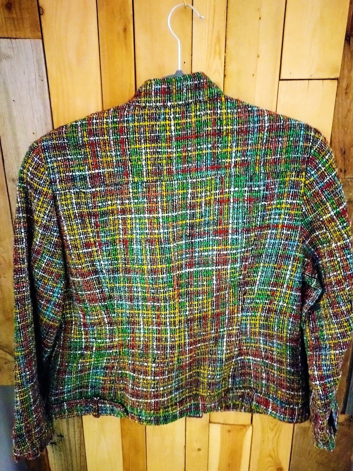 Coldwater Creek Women's Moto Style Tweed Jacket Size P12