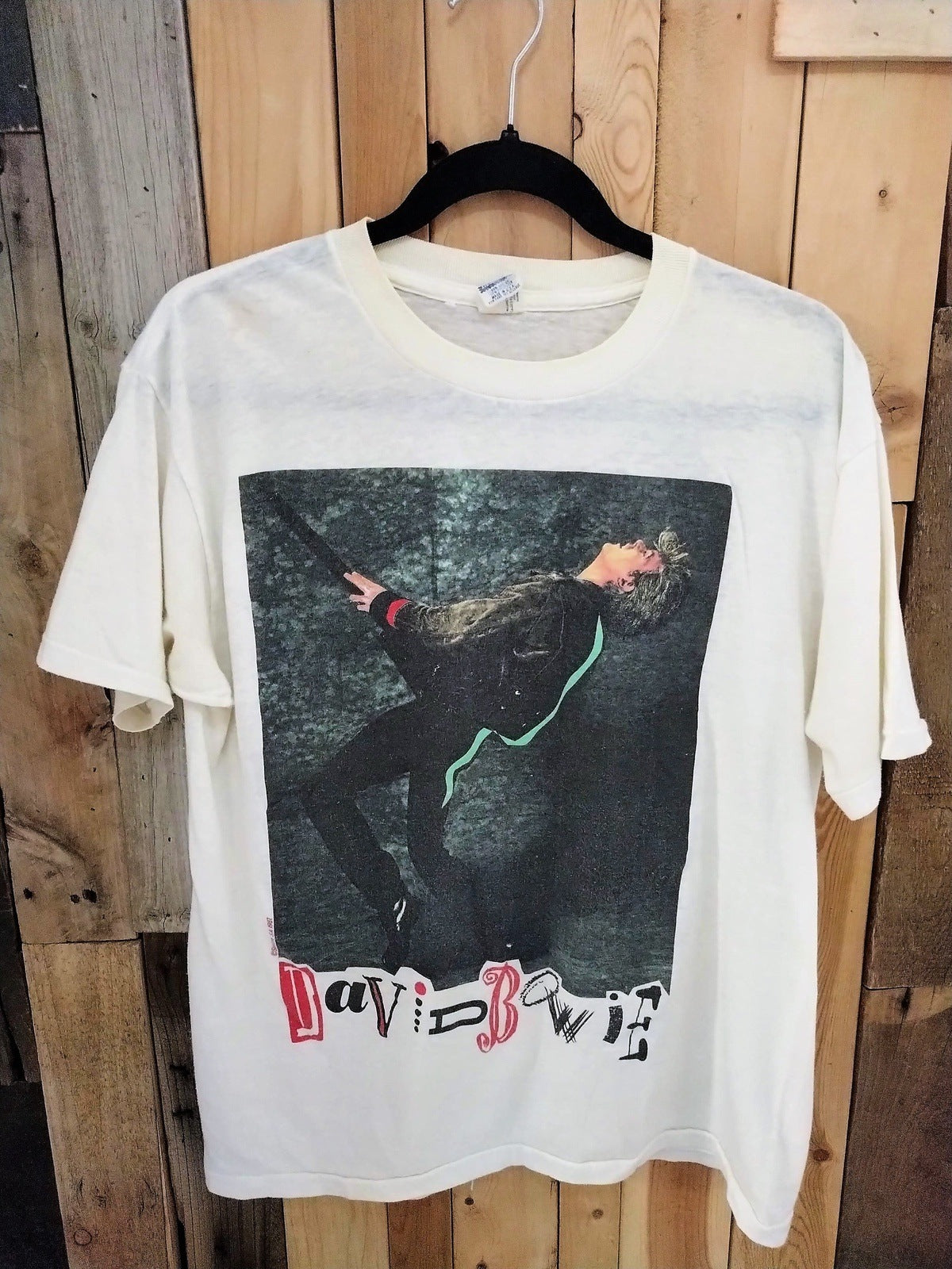 David Bowie "Glass Spider Tour 1987" Original Tour T Shirt Size XL 367421DQ