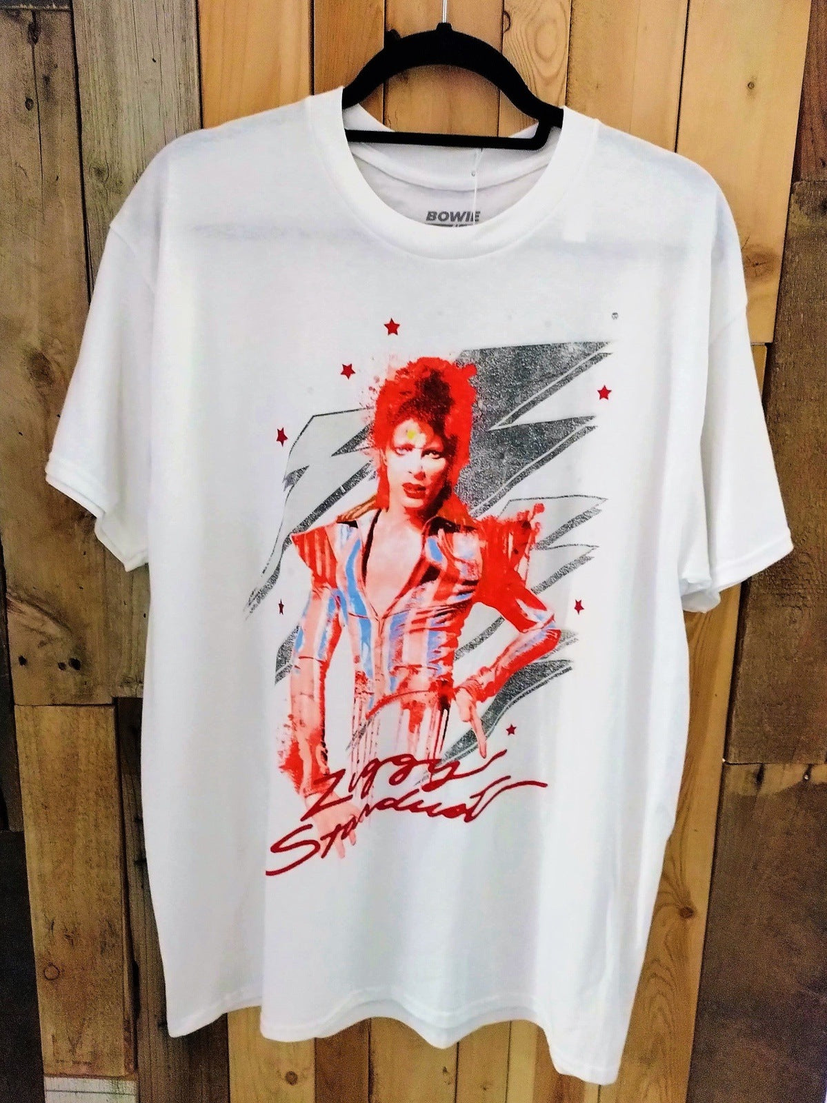 David Bowie Ziggy Stardust Official Merchandise T Shirt Size Large #117509