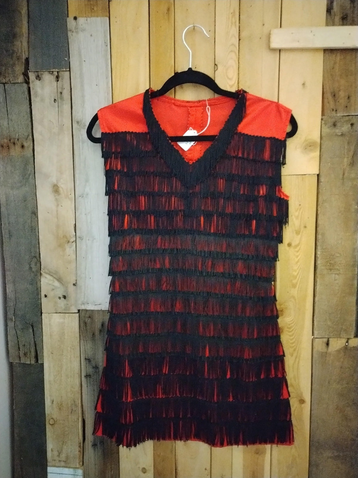 Boutique Handmade Fringe Dress Size Medium
