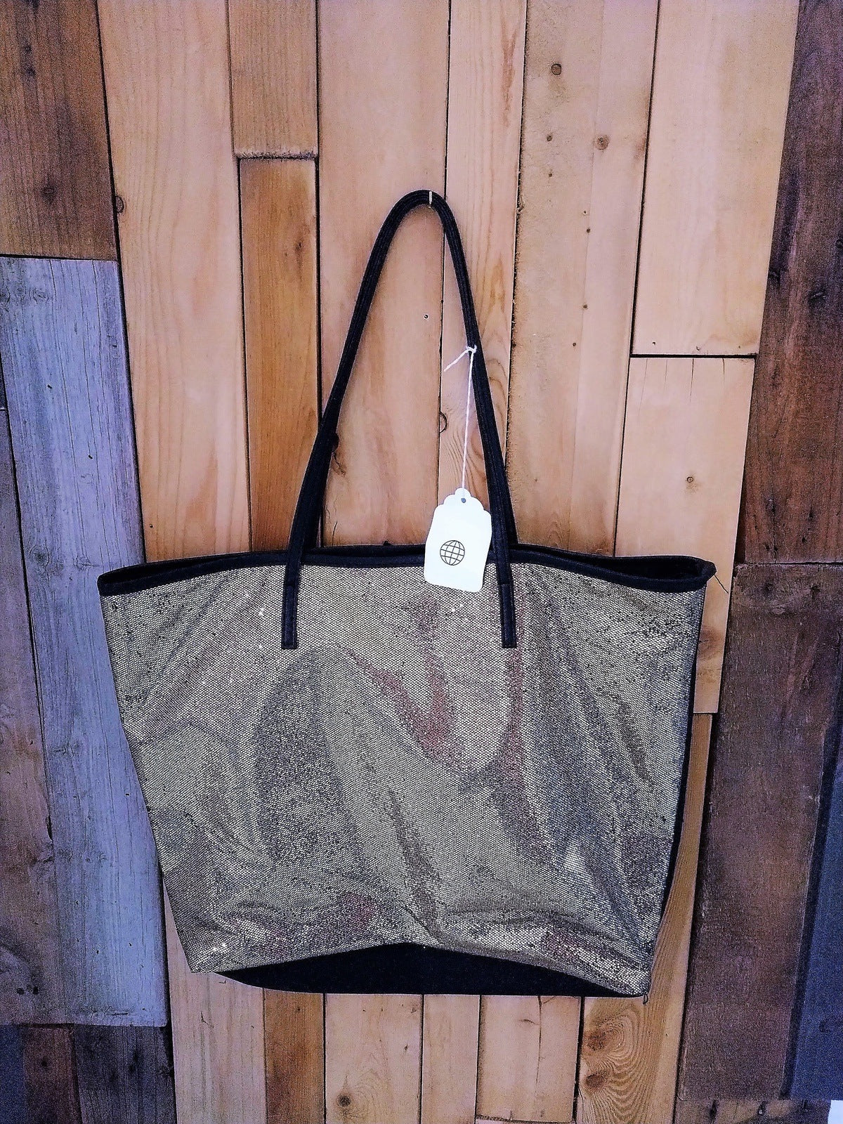 Gold Sparkle Tote Bag