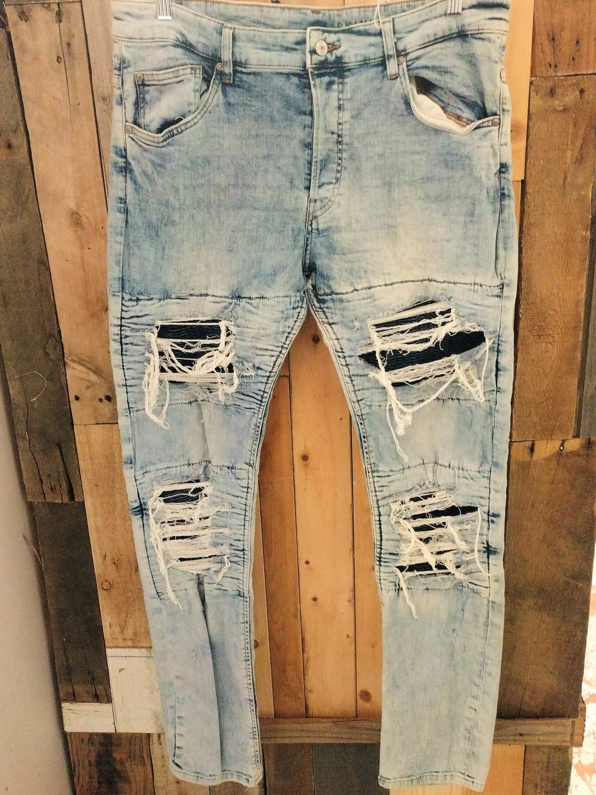 H&M Divided Men's Faded Skinny Jeans Size 36/32