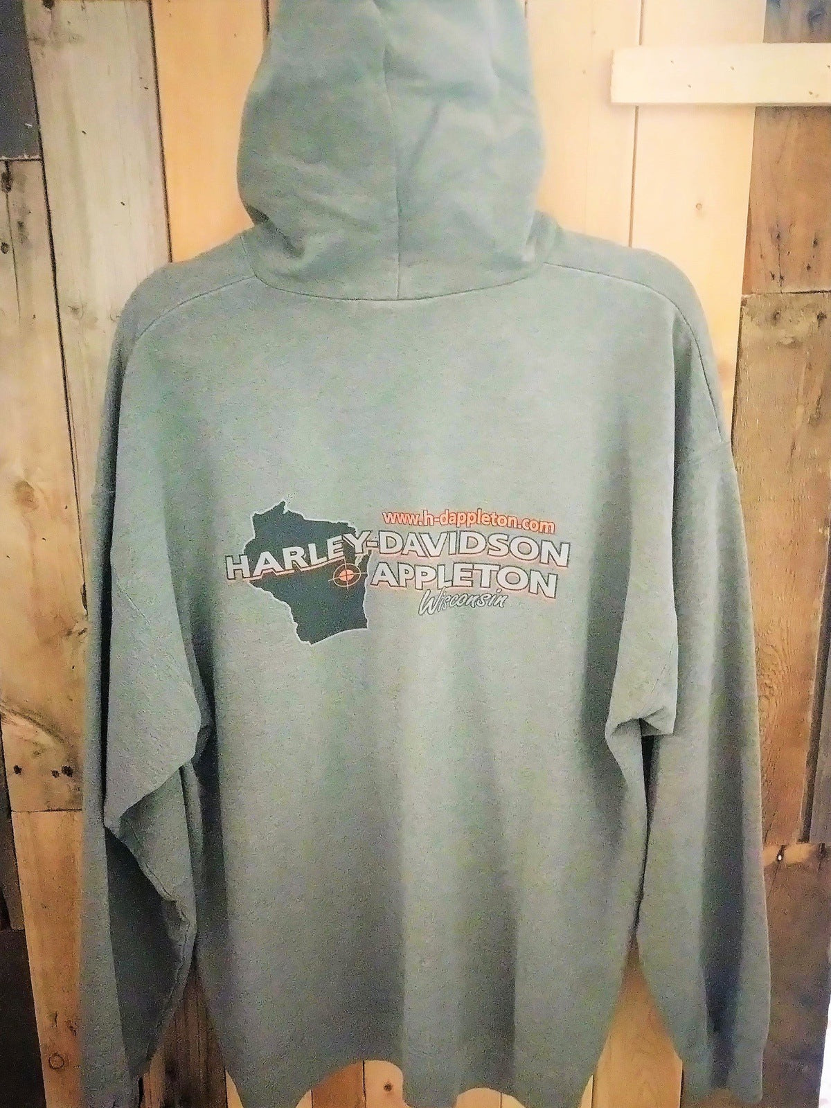 Harley Davidson Hoodie Appleton Wi. Size Large 42-44