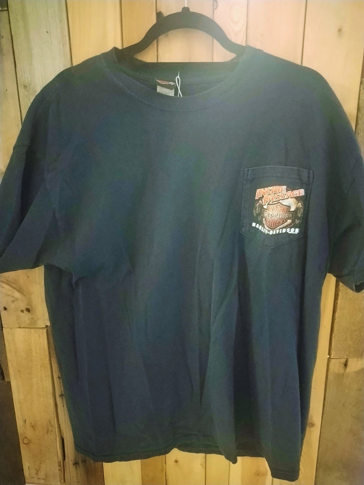 Harley Davidson Ketchikan Alaska T Shirt Navy Size XL