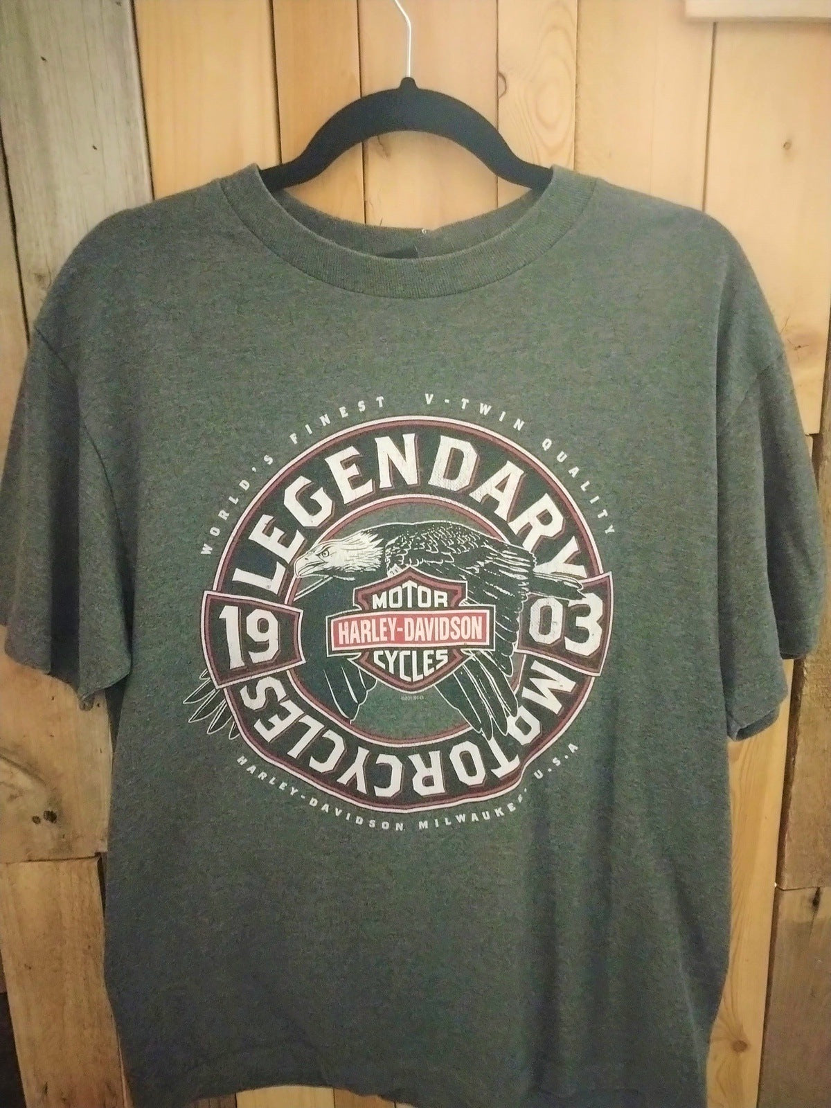 Harley Davidson W. Los Angeles T Shirt Size Medium