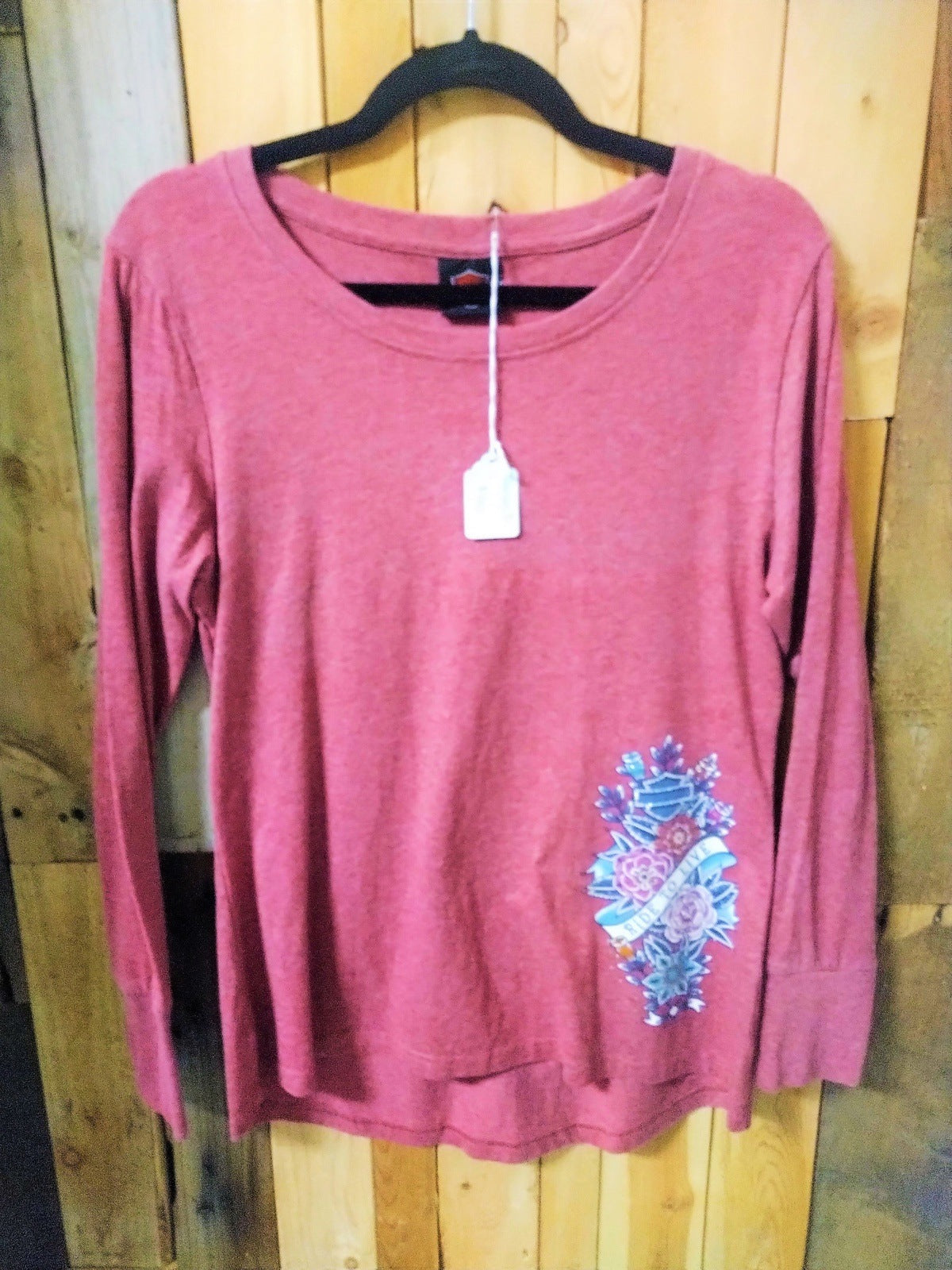 Harley Davidson Deadwood South Dakota Women's Long Sleeve T Shirt XXL