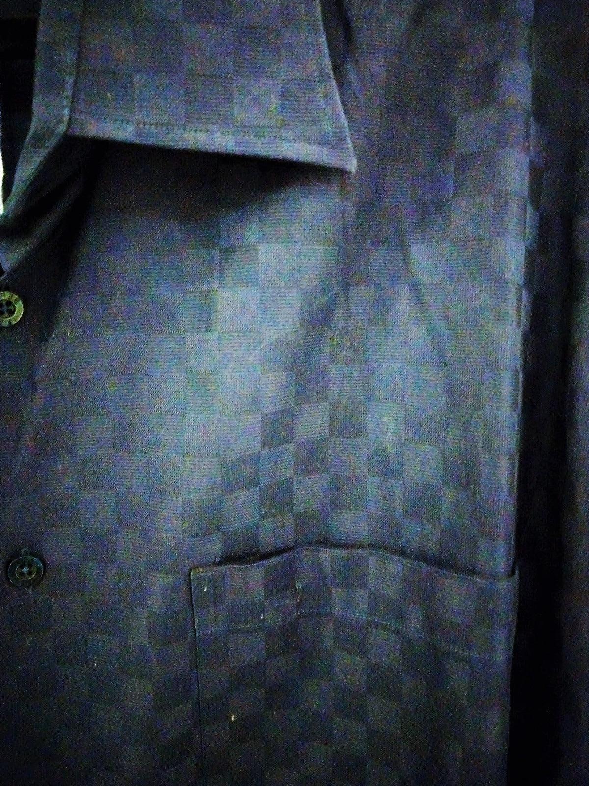 Ike Behar Navy Long Sleeve Men's Shirt Size XXL