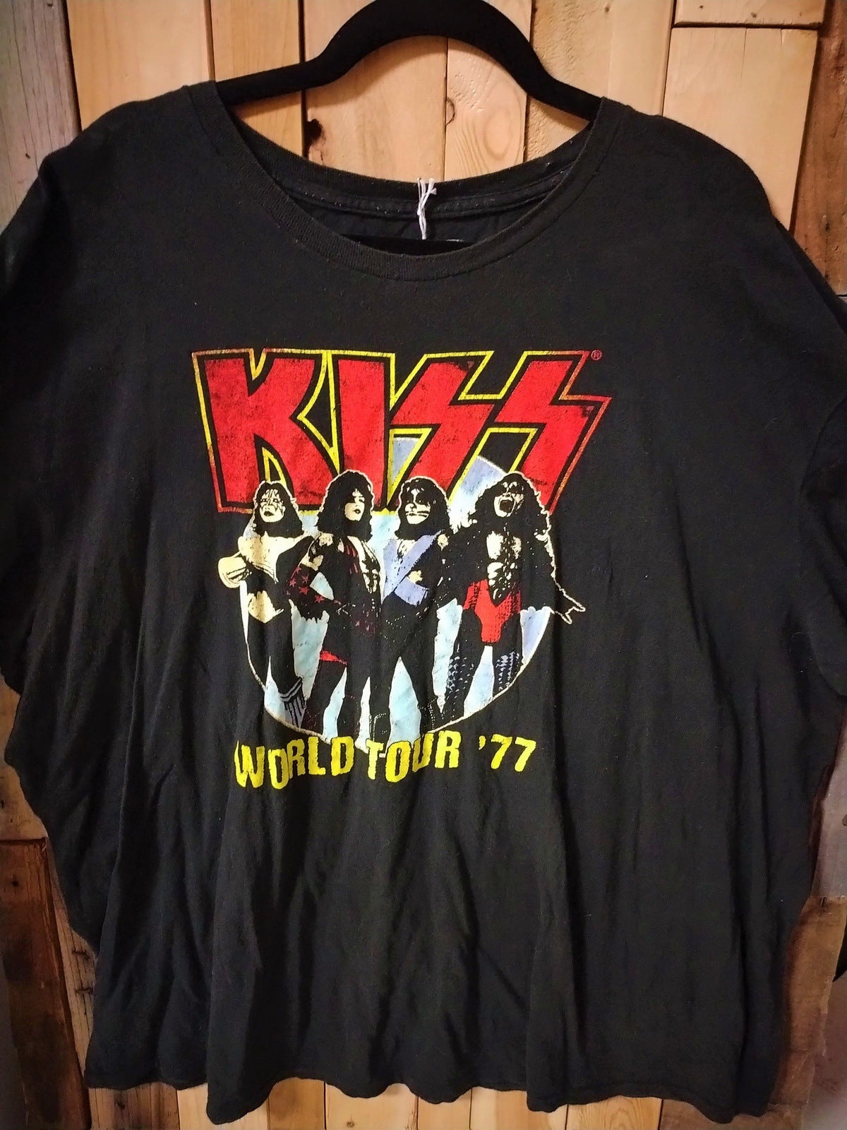 KISS Official Merchandise "World Tour '77" T Shirt Size 3XL