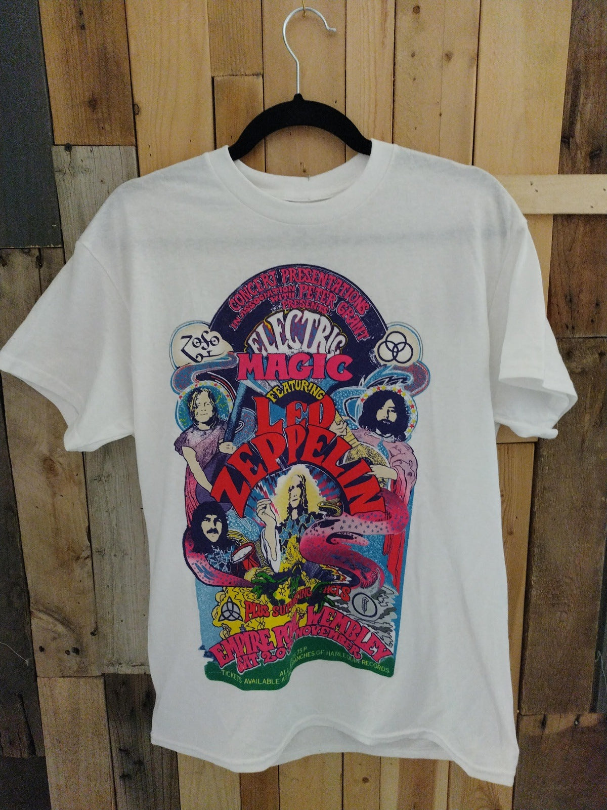 Led Zeppelin Official Merchandise "Electric Magic" T Shirt Size Medium 258748