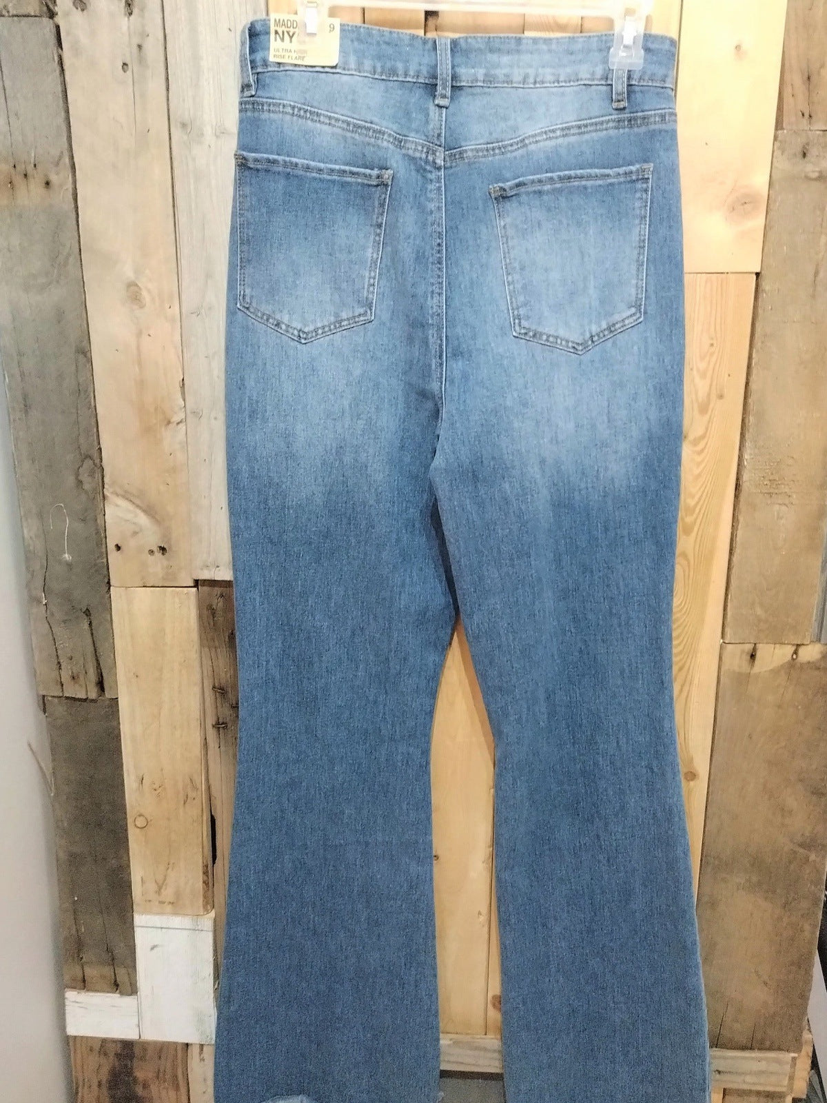 Madden NYC Women's Ultra High Rise Flare Jeans Size 9 New with Tags