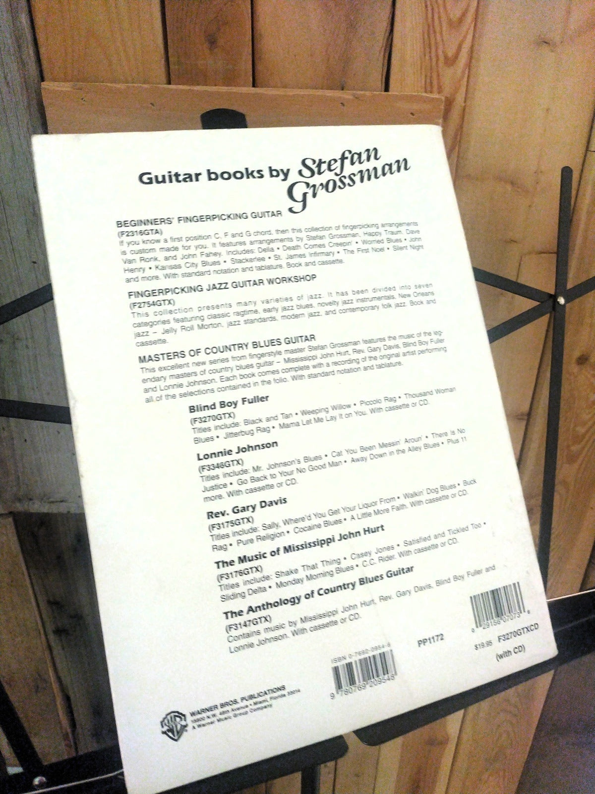 Stefan Grossman's Masters of Country Blues Guitar - Used