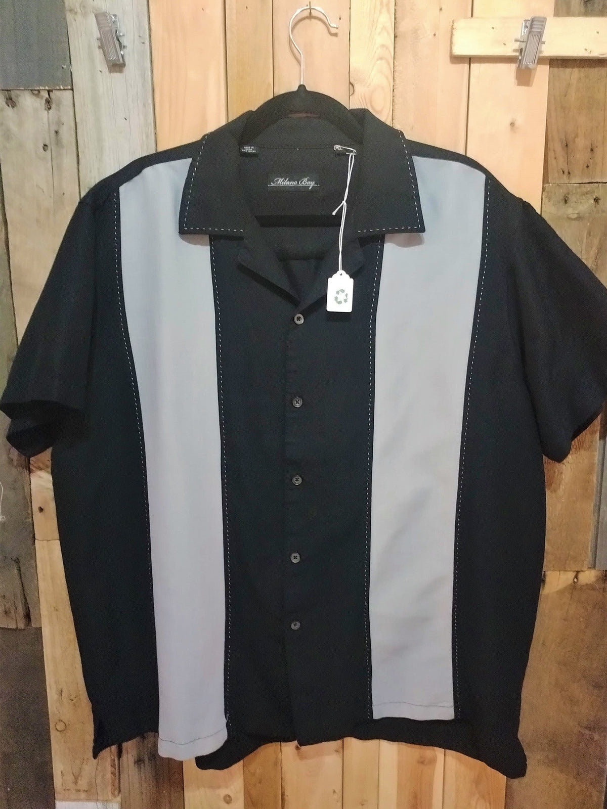 Milano Bay Men's Bowling Shirt Size XL