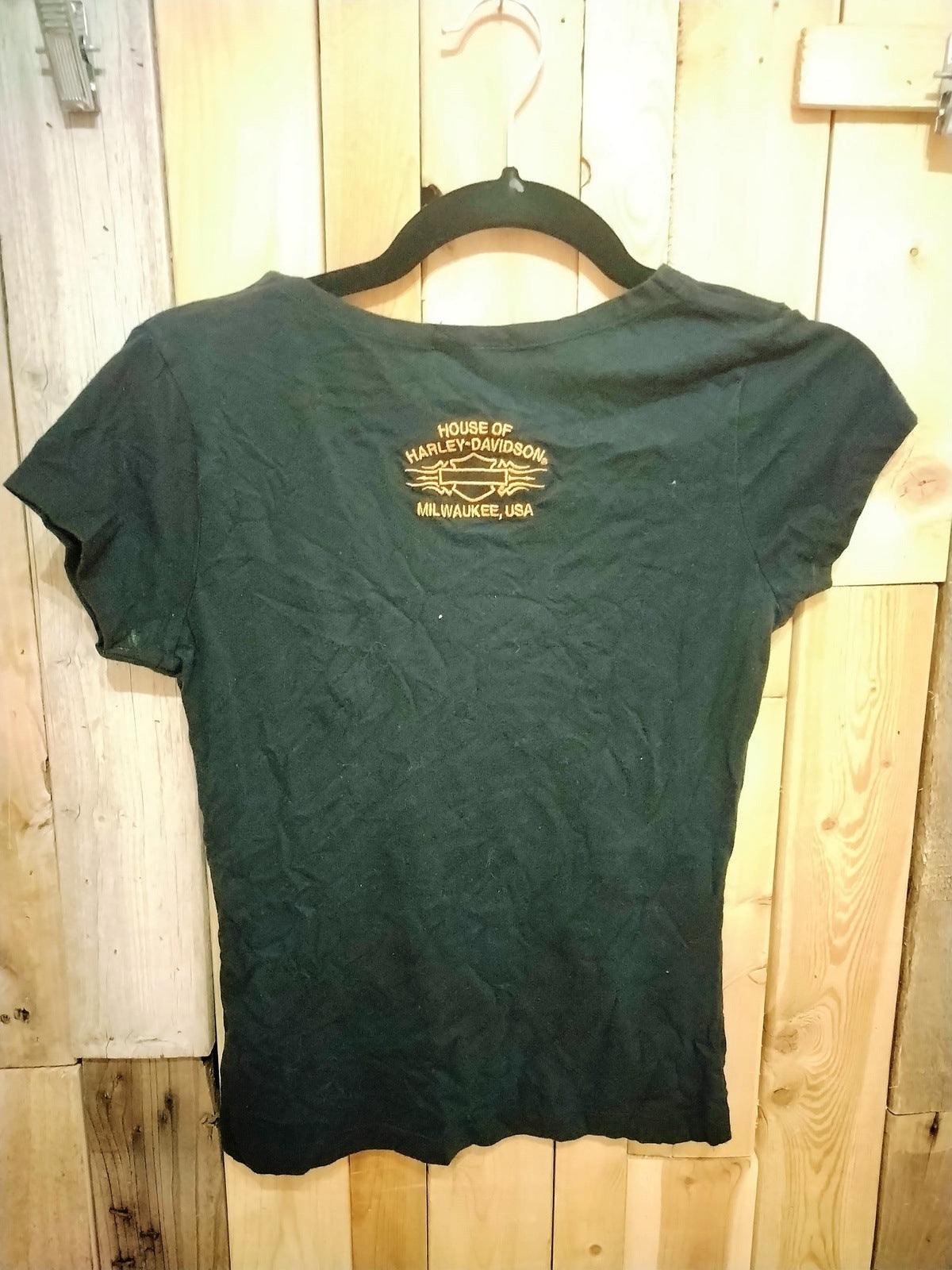Harley Davidson Women's V Neck T Shirt Size Medium Milwaukee Wi.
