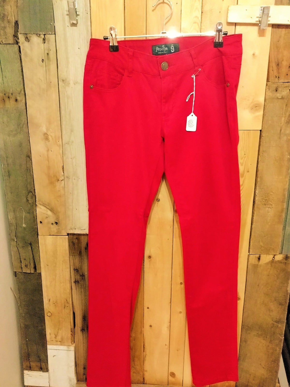 Papaya Premium Jeans Women's Size 9 Red