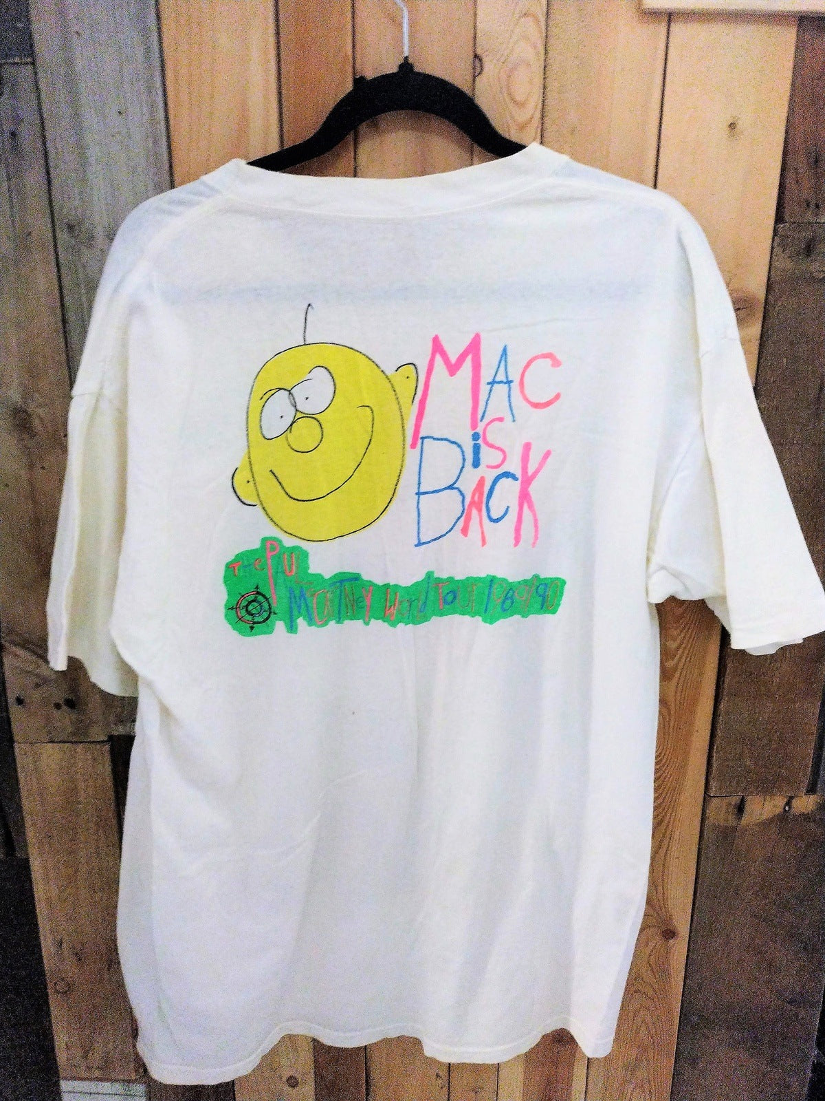 Paul McCartney Original 1989/90 World Tour T Shirt Size XL 693258DQ