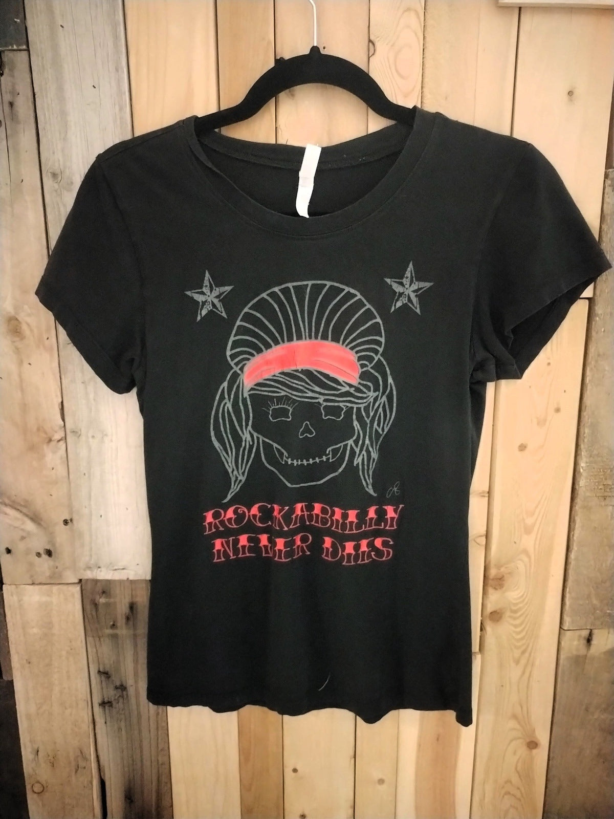 Rockabilly Never Dies Junior T Shirt Size XL