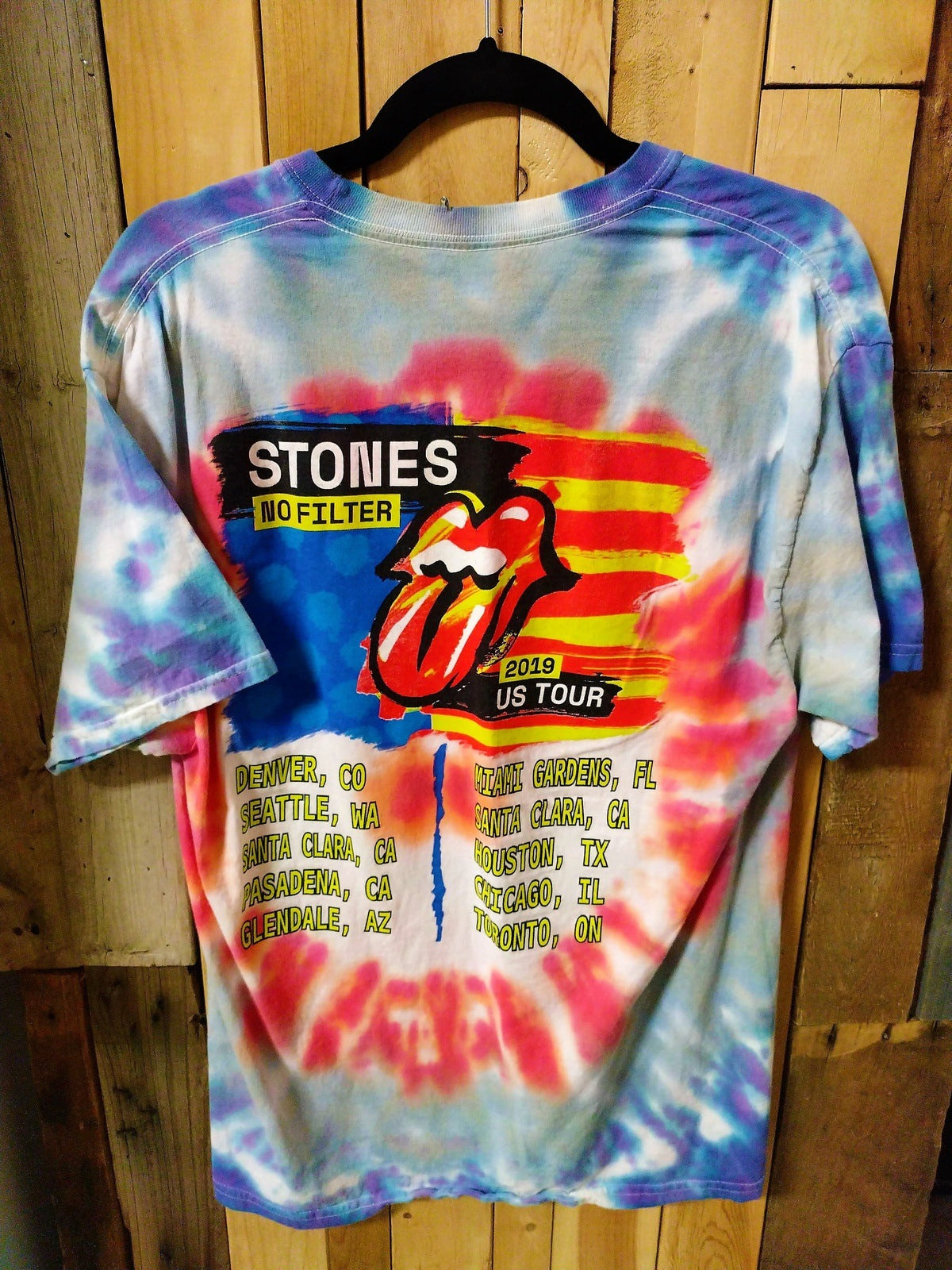 The Rolling Stones "No Filter US Tour 2019" T Shirt Size Large