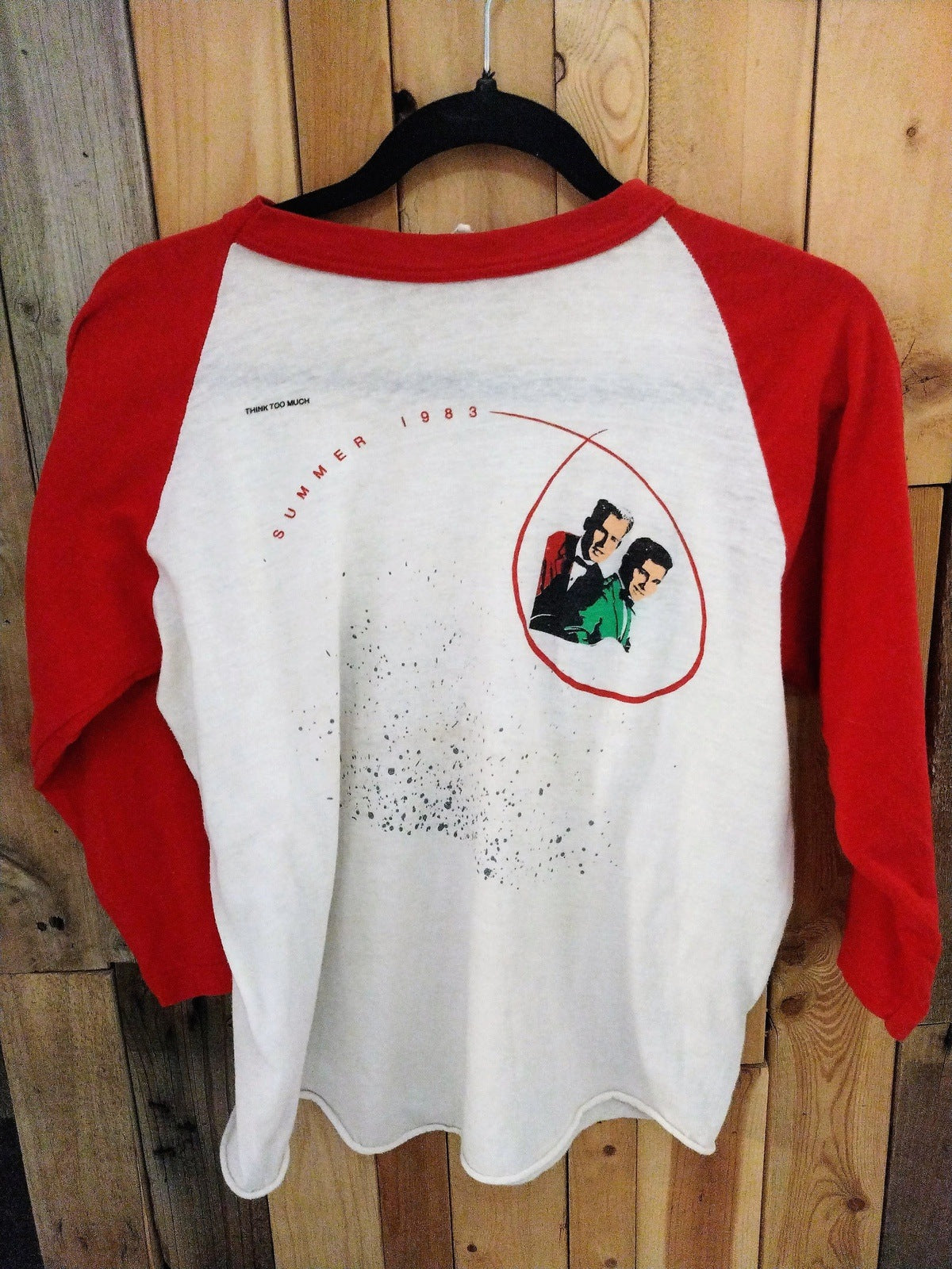 Simon And Garfunkel Original Show T Shirt "Think Too Much" 1983 Size Large 969142DQ