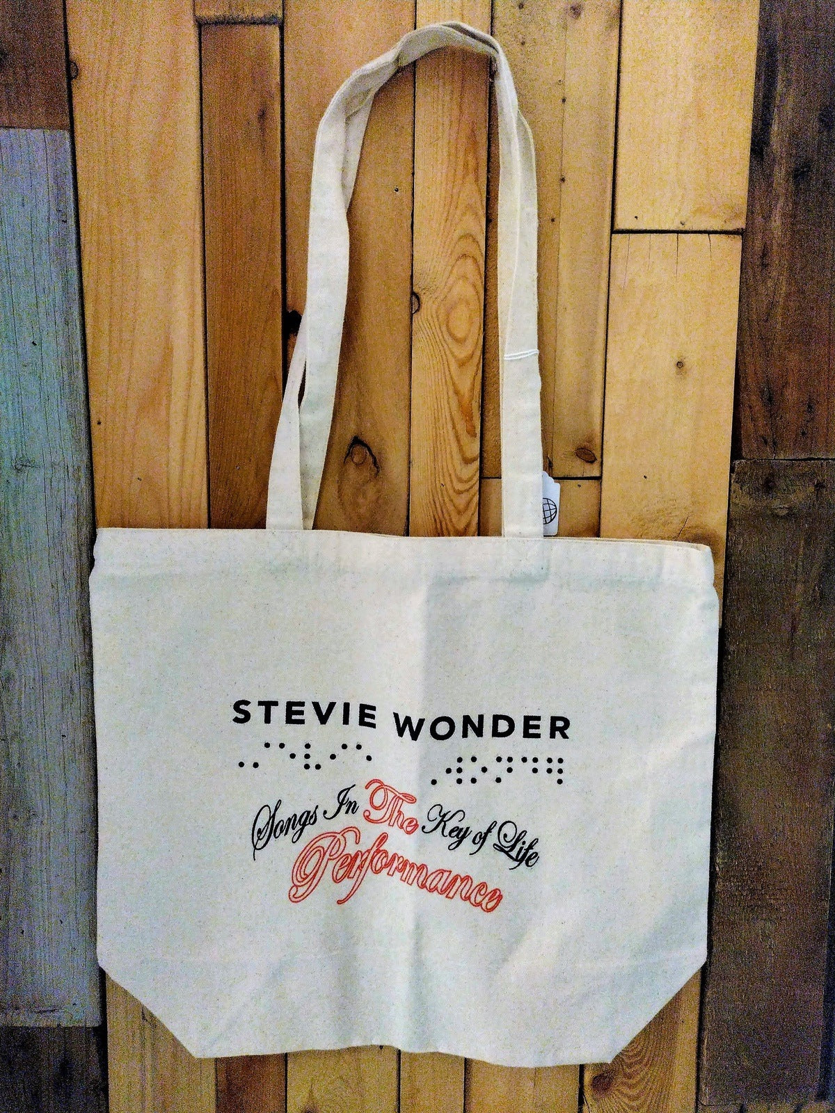 Stevie Wonder "Songs in the Key of Life" Canvas Tote