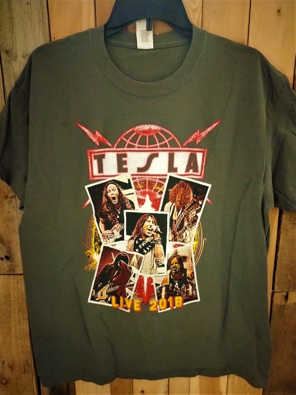 Tesla- Live 2018 T Shirt Size Large 514245WH