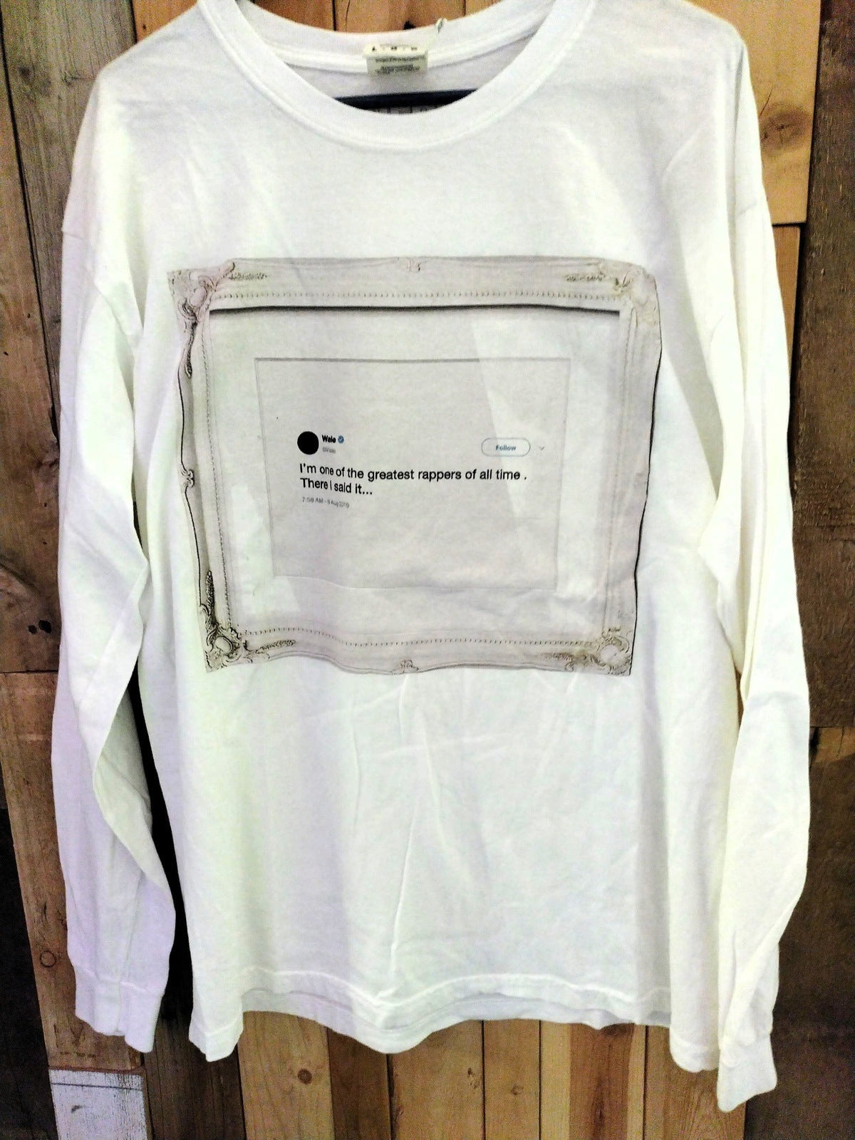 Wale "Everything is Fine" Tour Long Sleeve T Shirt Men's Size Large
