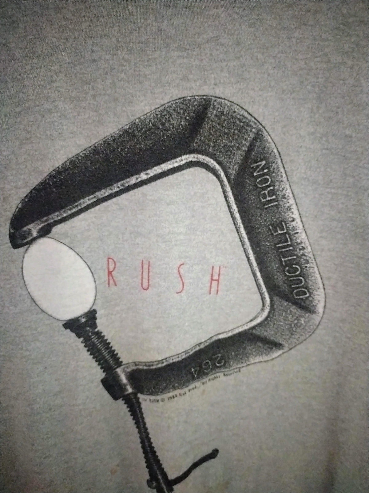 Vintage Rush Grace Under Pressure Tour 1984 T Shirt Women's XL