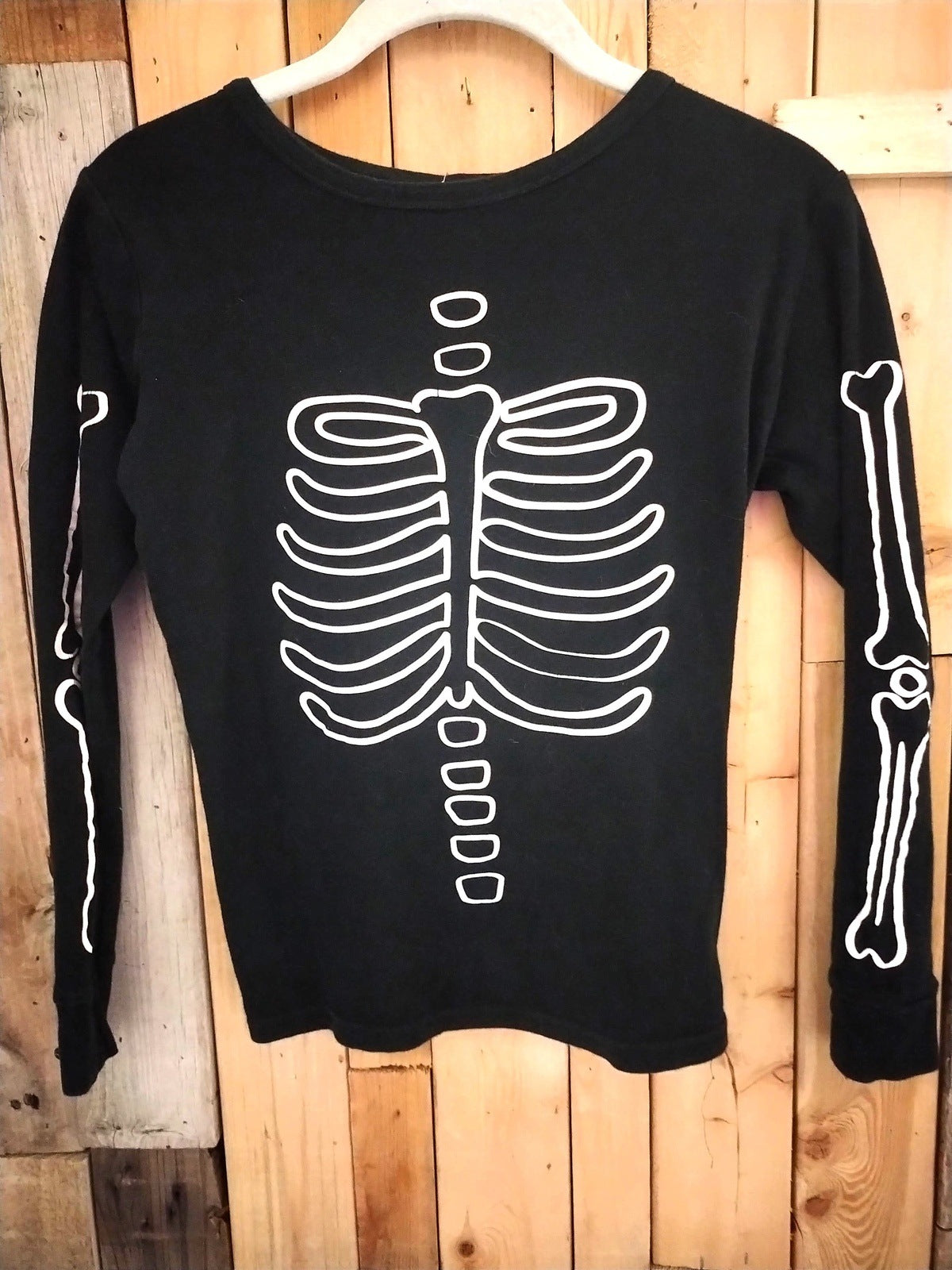 Cat & Jack Girls Size 14 Long Sleeve Skeleton T Shirt