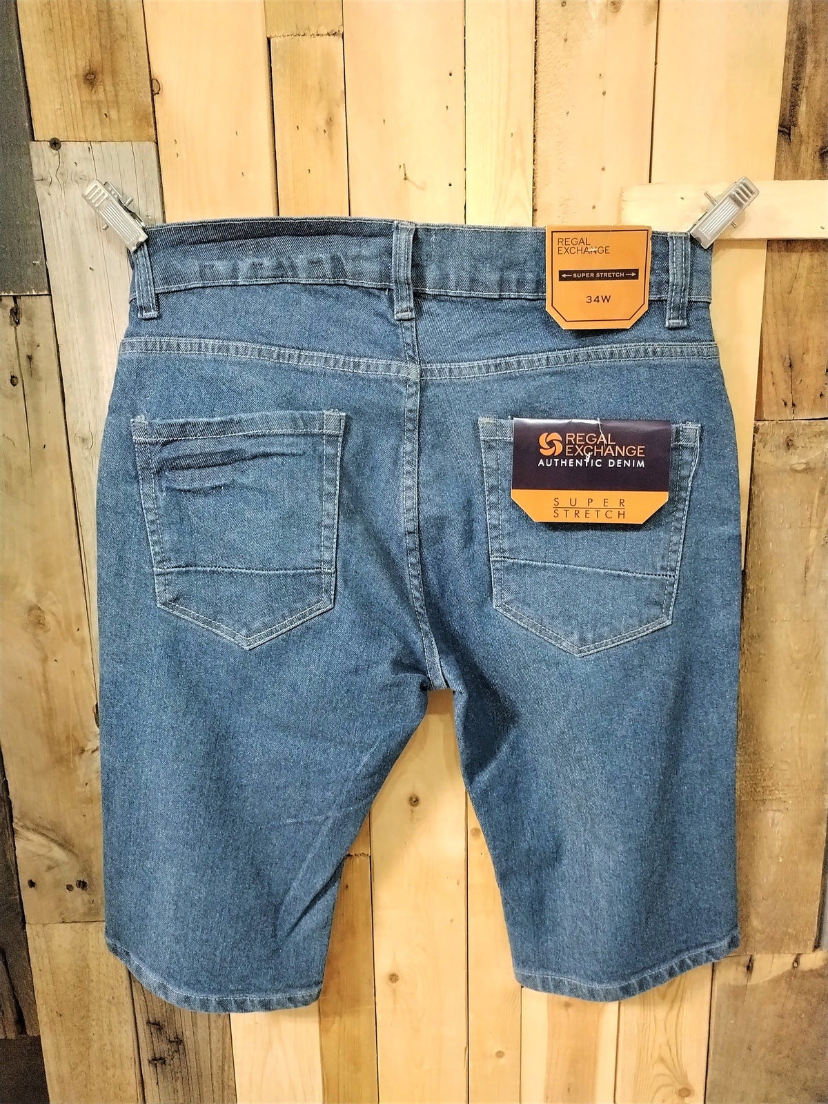 Regal Exchange Denim Shorts Men's Size 34 Super Stretch