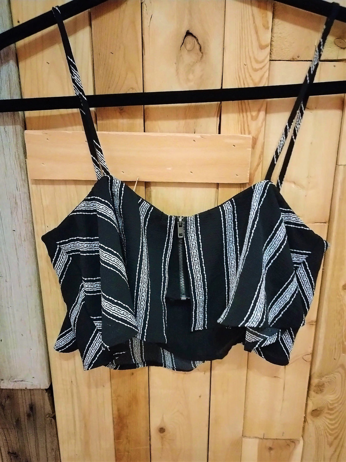 Blue Blush Crop Camisole Top Size Small