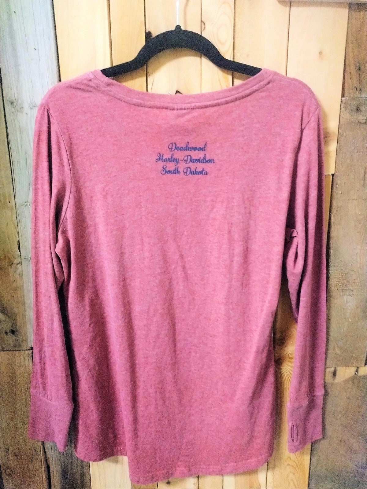 Harley Davidson Deadwood South Dakota Women's Long Sleeve T Shirt XXL
