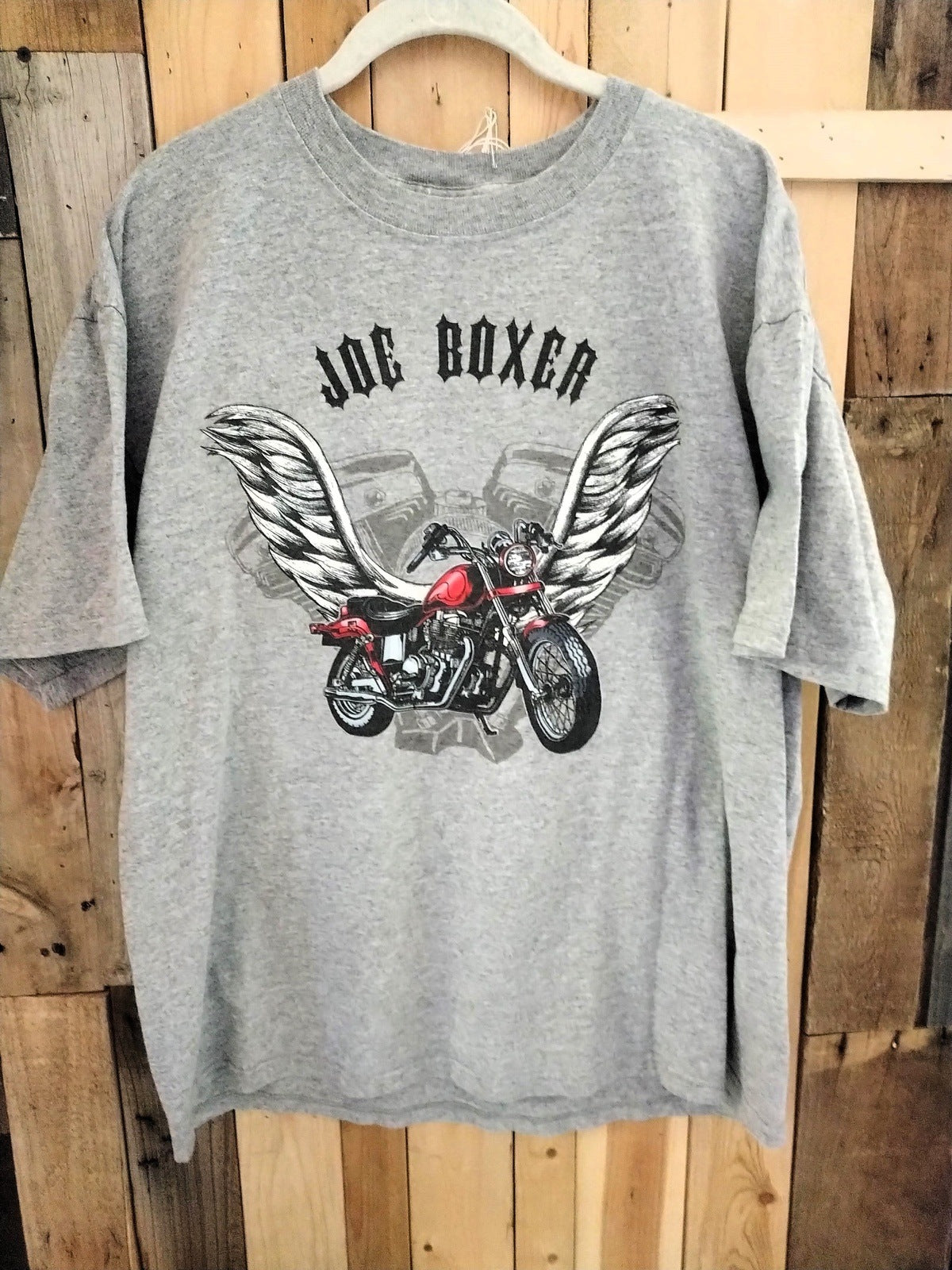 Joe Boxer Motorcycle with Wings T Shirt Size Large