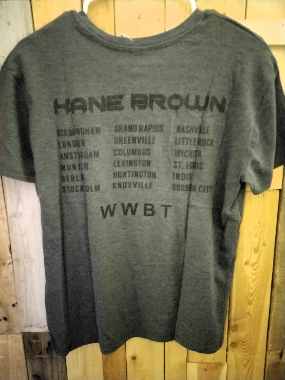 Kane Brown Official Merchandise WWBT Tour Women's T Shirt Size Small