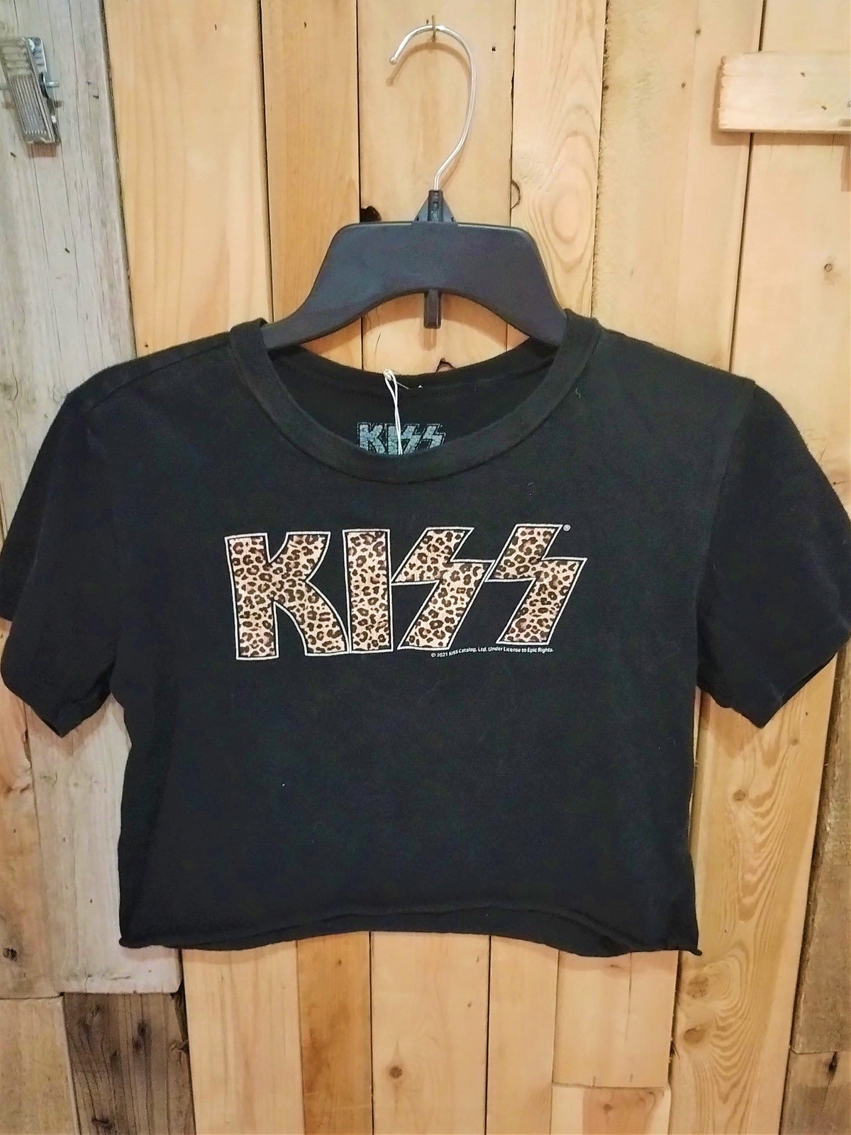 KISS Official Merchandise Women's Size Large Crop T Shirt