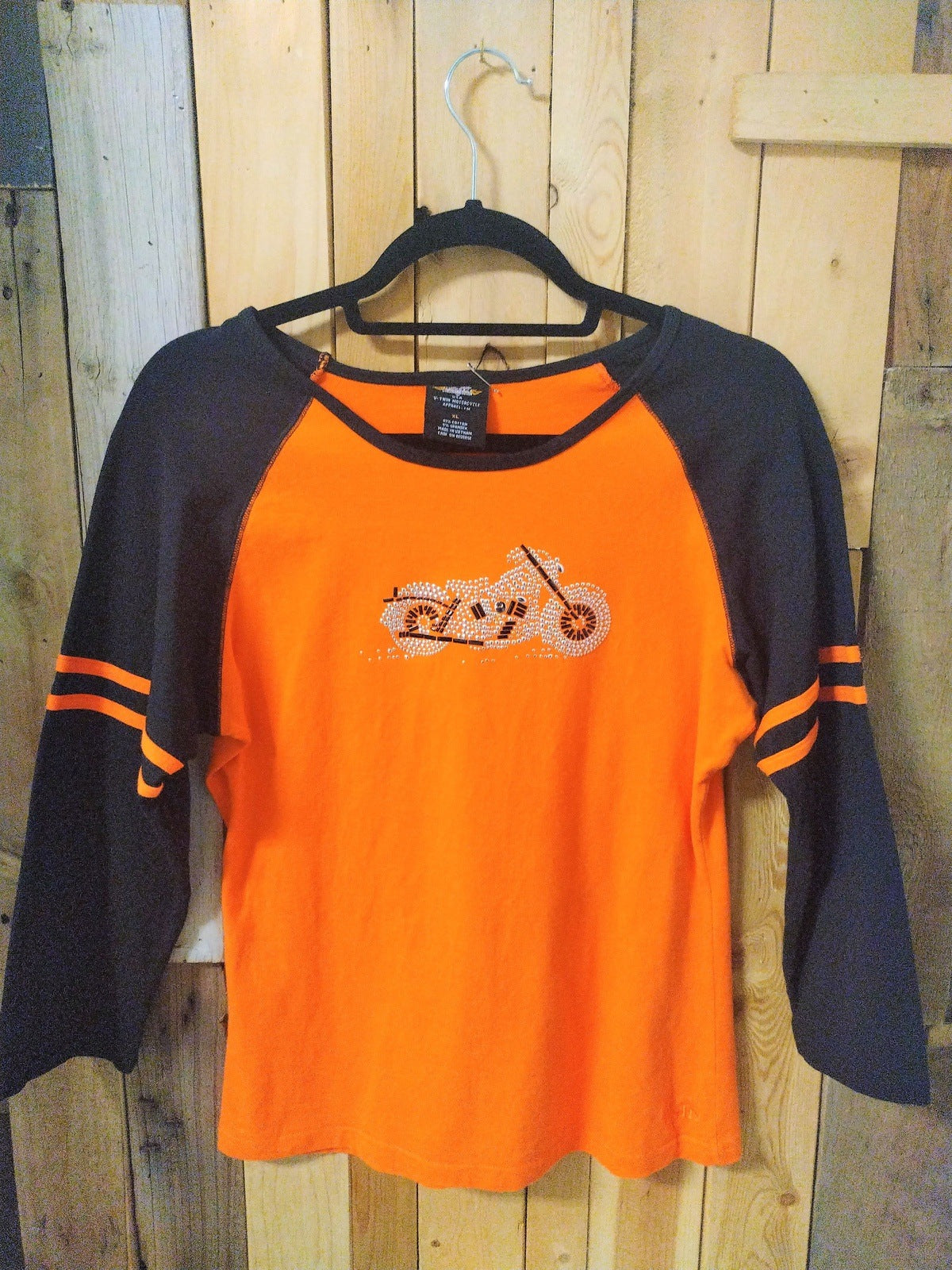 Twin Motorcycle Apparel Women's Baseball Style T Shirt Size XL