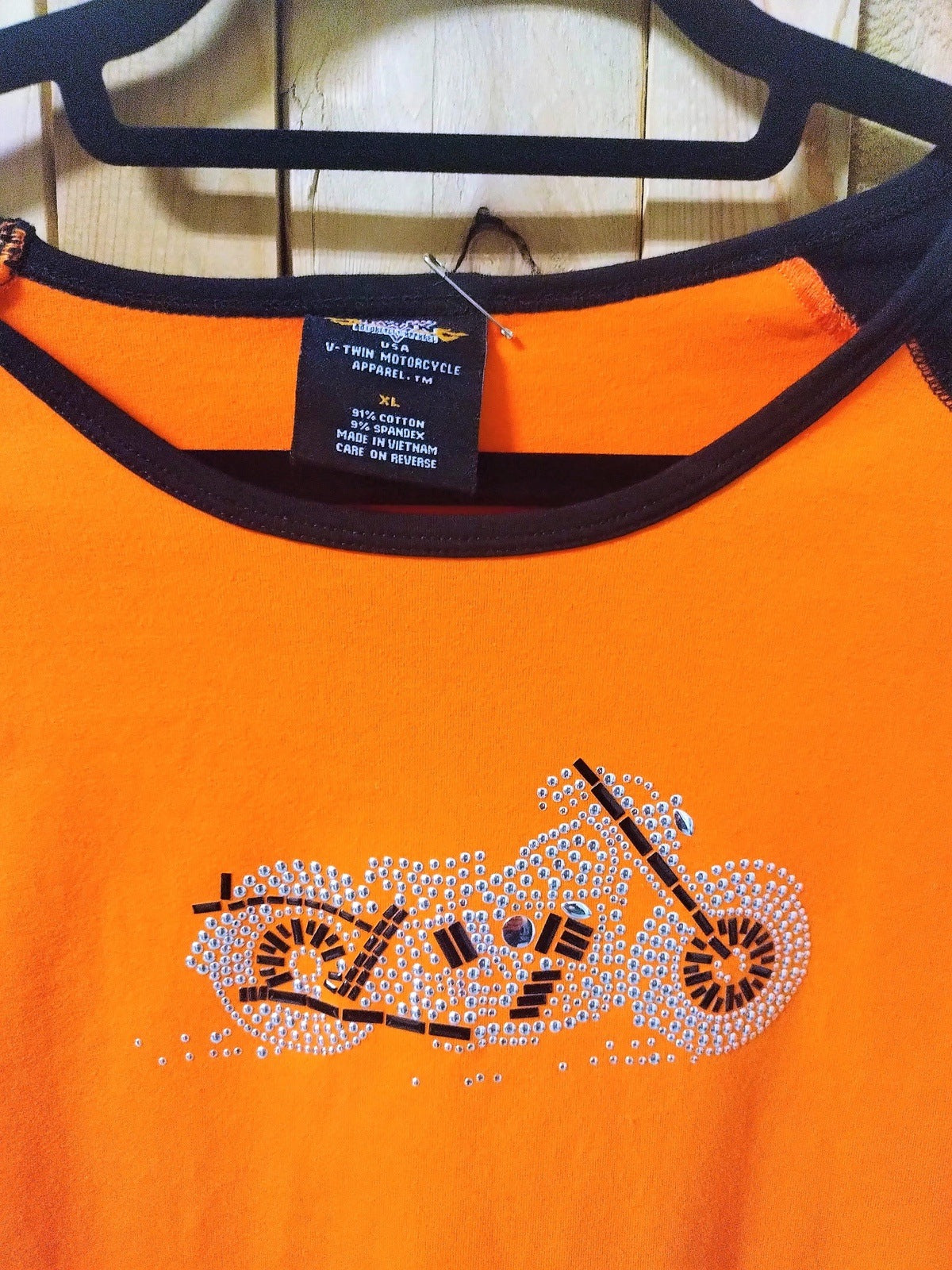 Twin Motorcycle Apparel Women's Baseball Style T Shirt Size XL