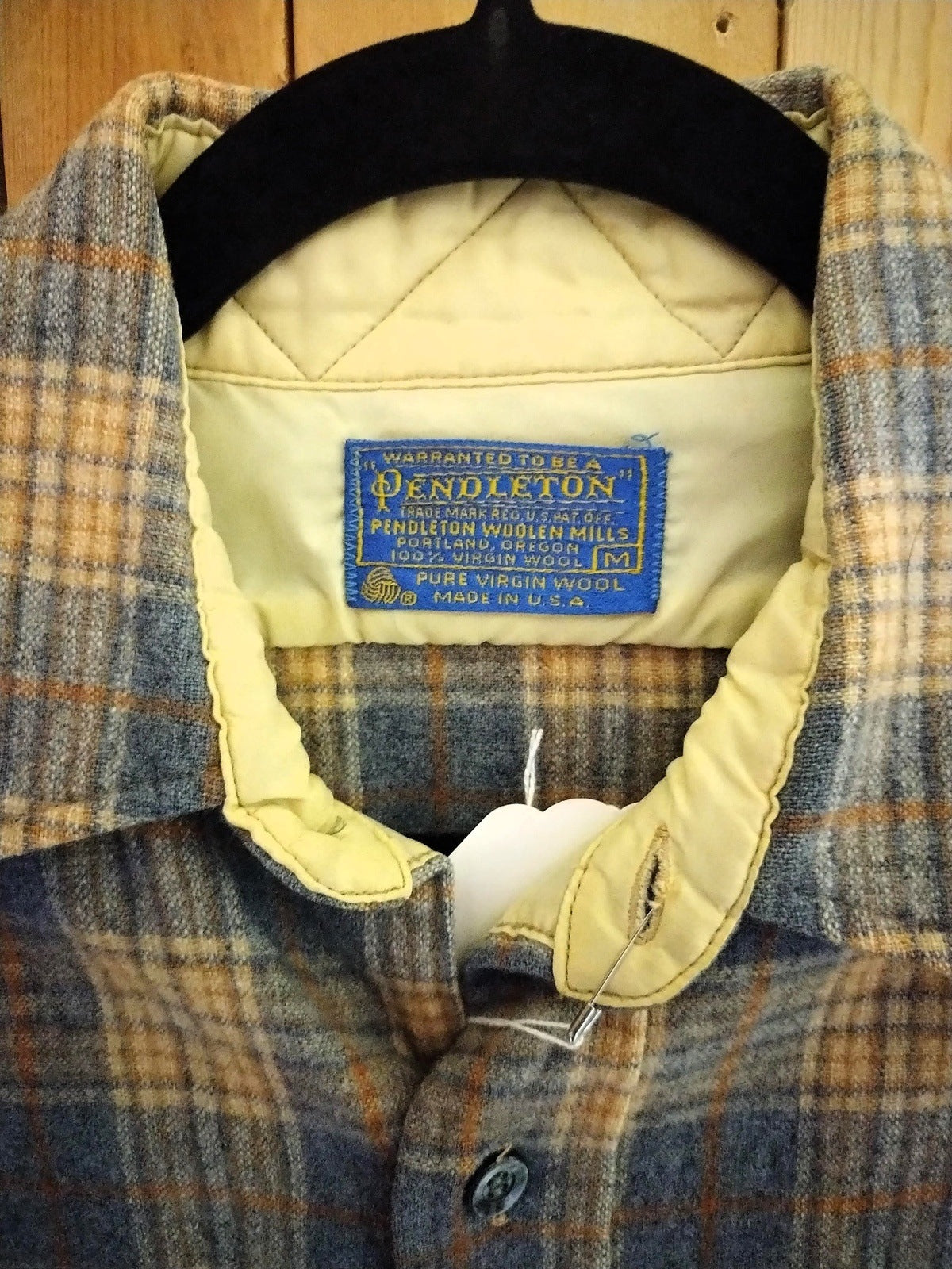 Vintage Pendleton Long Sleeve Wool Flannel Men's Size Medium
