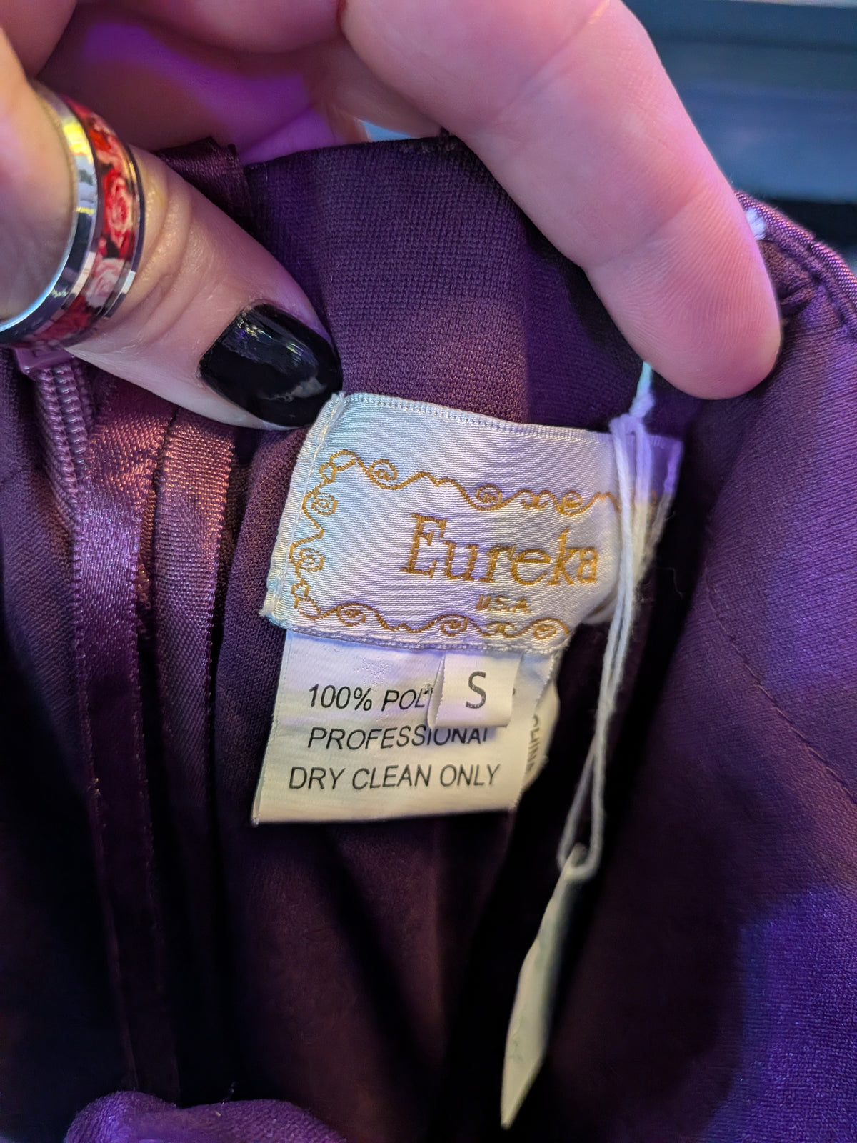 Eureka USA Small Purple Strapless Dress