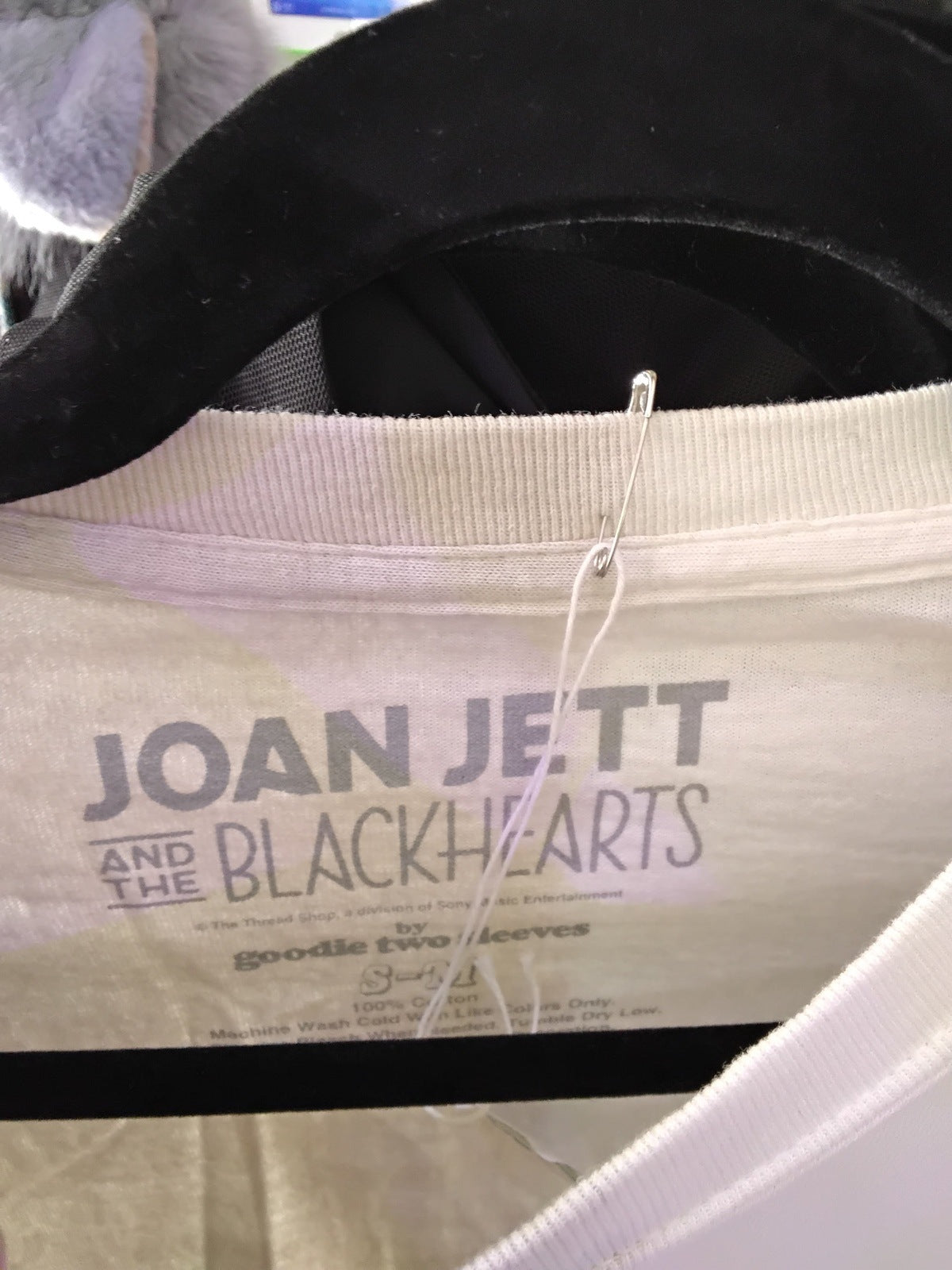 Joan Jett and the Blackhearts Graphic Band T-Shirt Beige S/M
