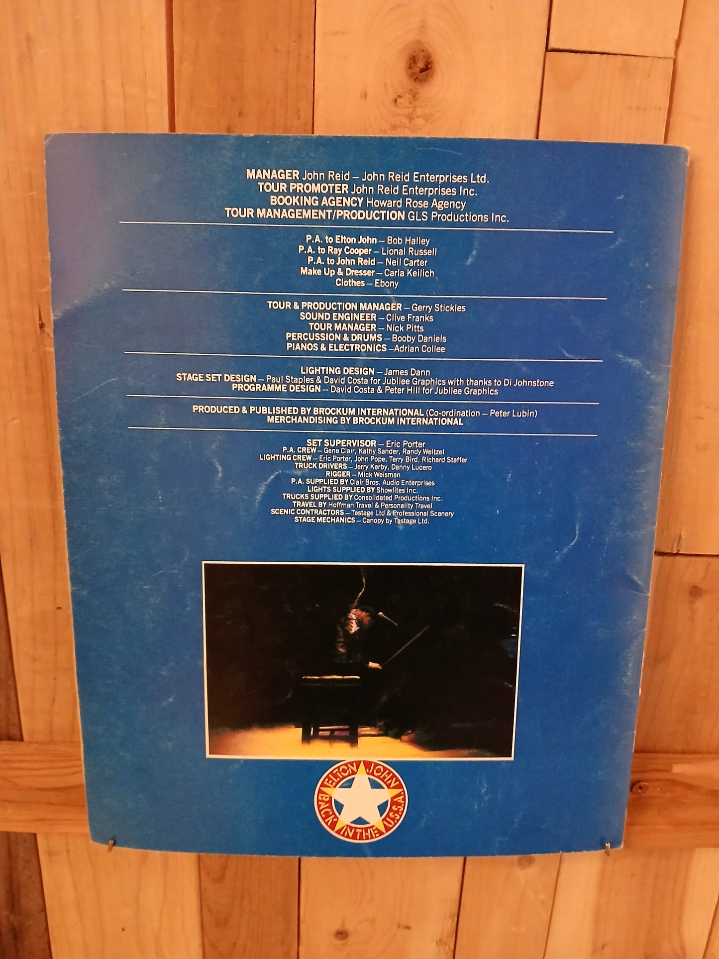 Elton John 1979 American Tour Official Program Book Back in the U.S.S.A.