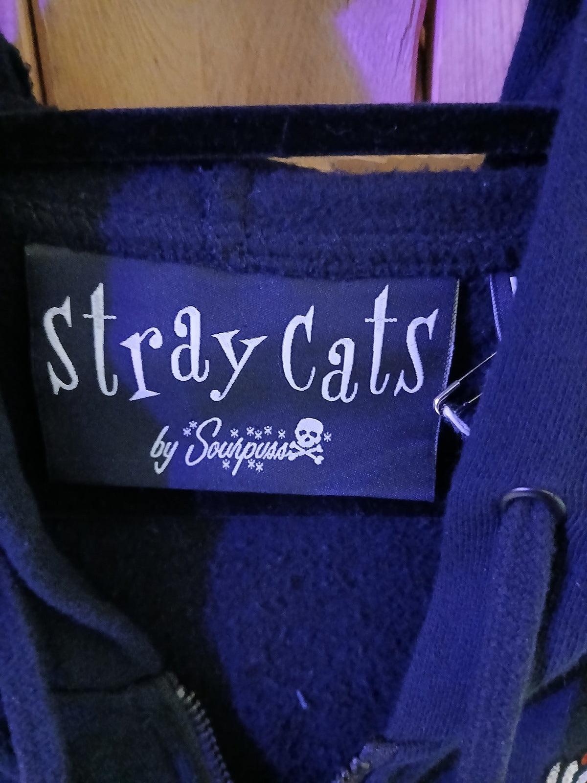 Stray Cats Official Merchandise Hoodie by Sourpuss Men's Size Large