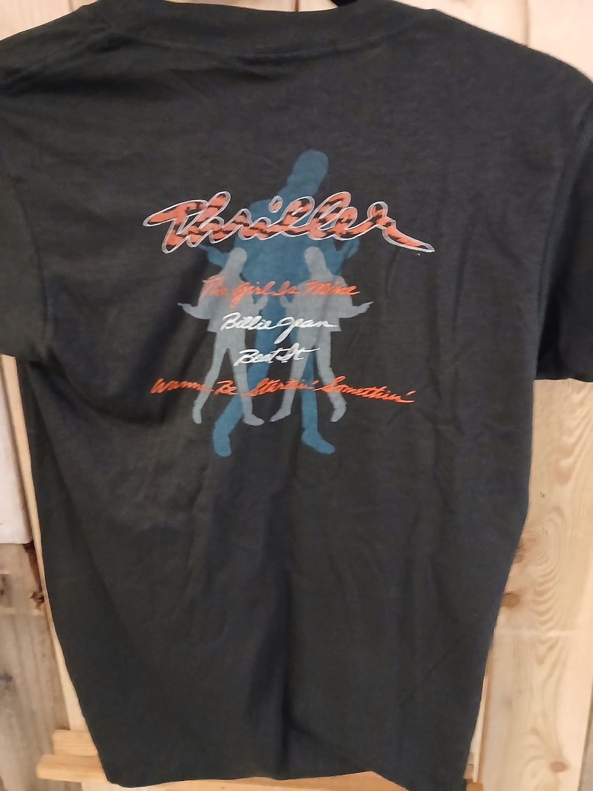 Vintage Michael Jackson Thriller Tour Shirt Child Size 14-16