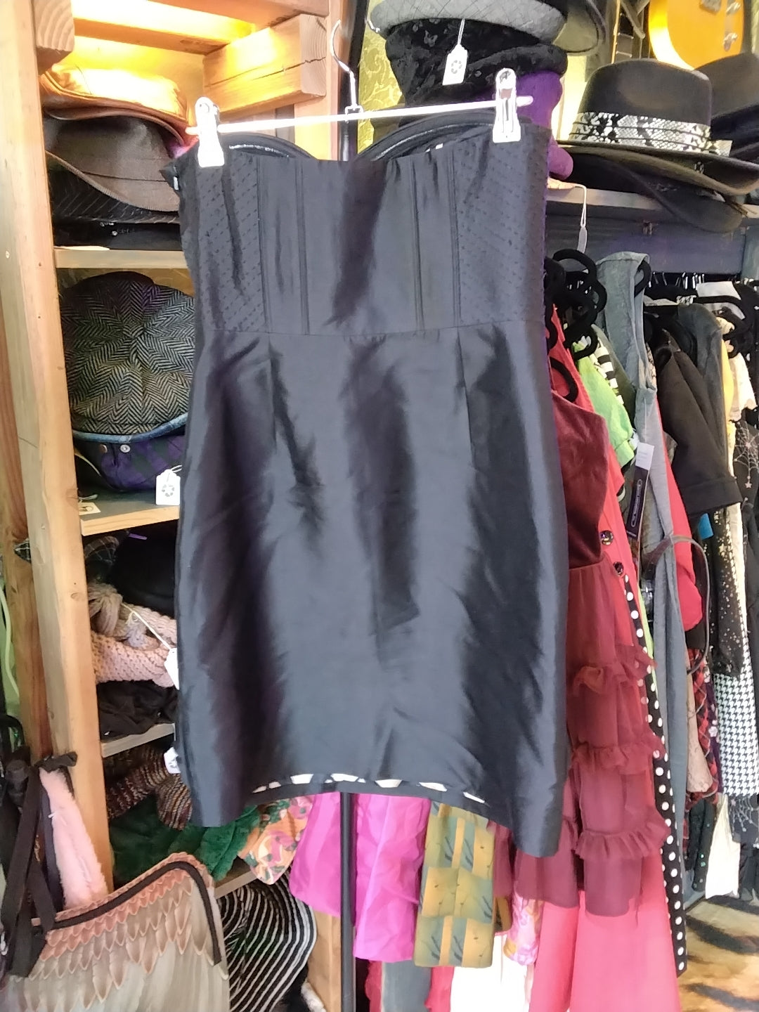 Liefsdottir size 8 black strapless dress