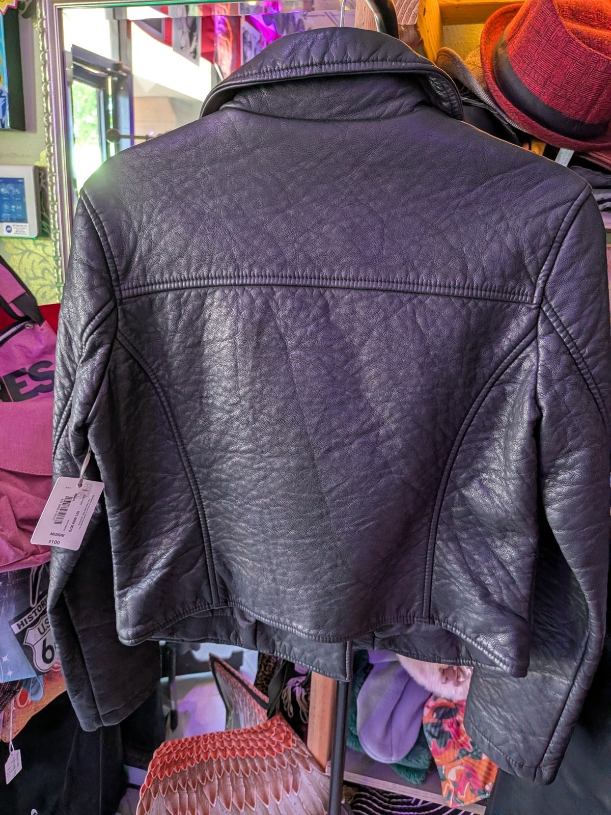 Belle & Sky Medium Black Moto Jacket New With Tags
