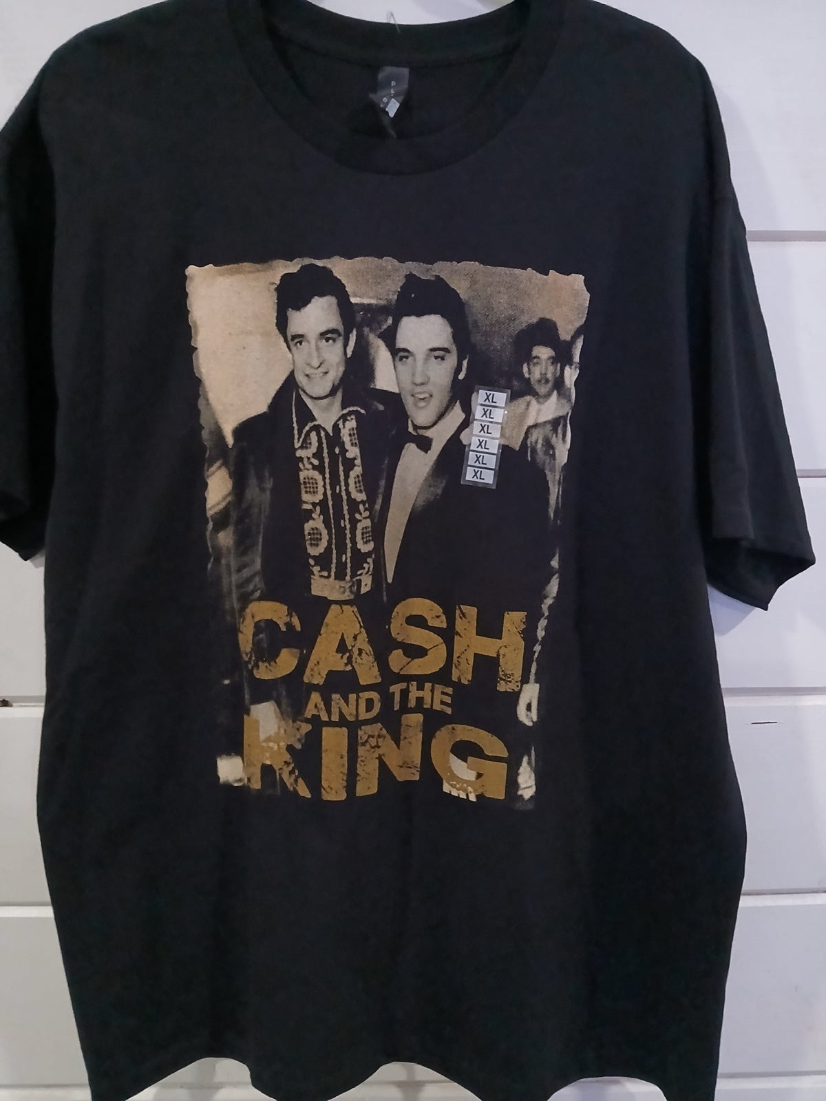Cash and The King Johnny Cash and Elvis T-Shirt Size XL NEW Unworn