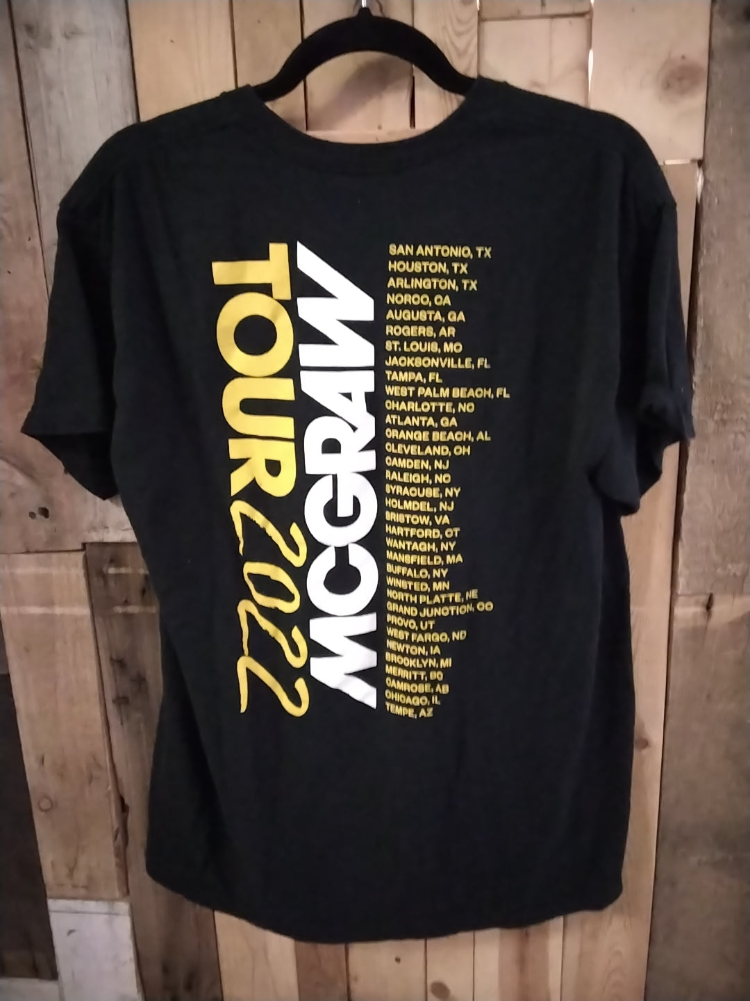 Time McGraw 2022 Tour T-Shirt Size L