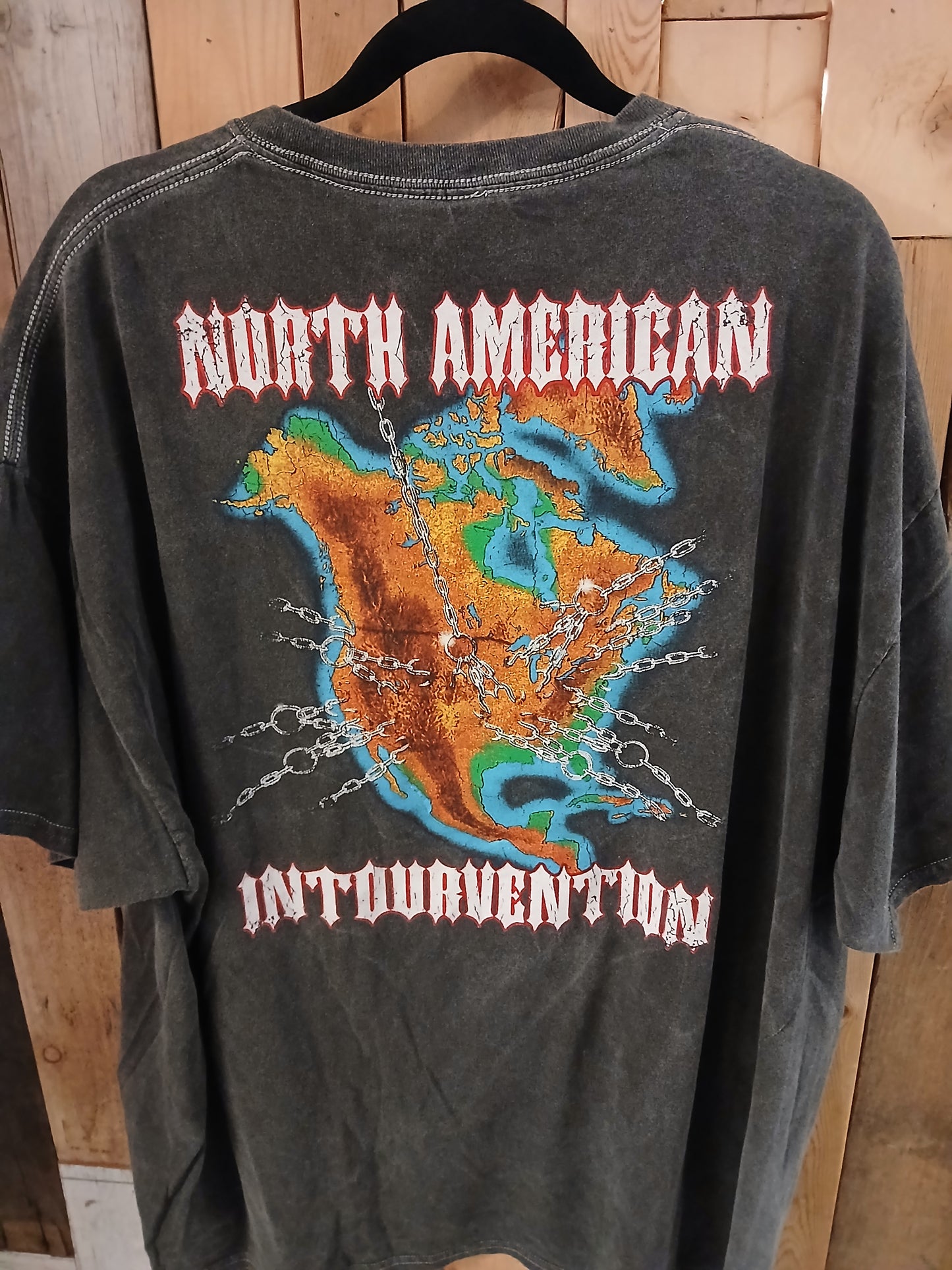 Slayer North American Intourvention Men's T-Shirt Size 2XL