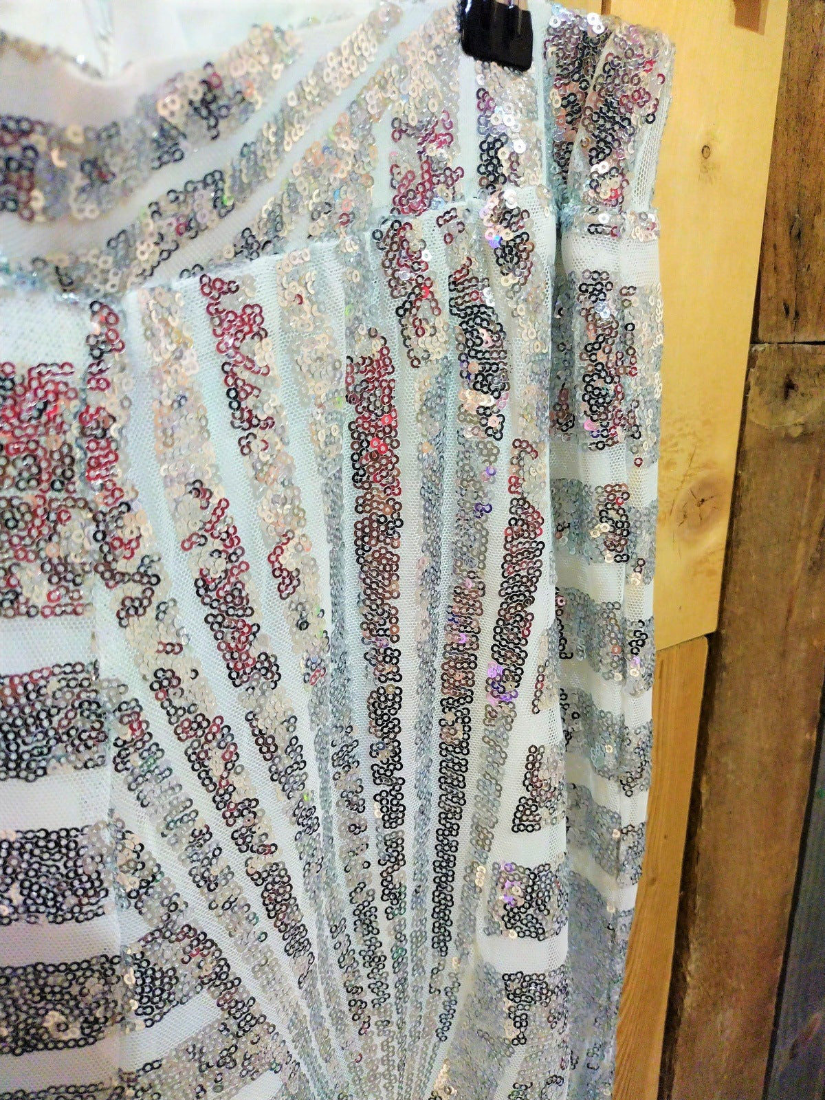 Boutique Women's Sequin Bell Bottoms Size XL