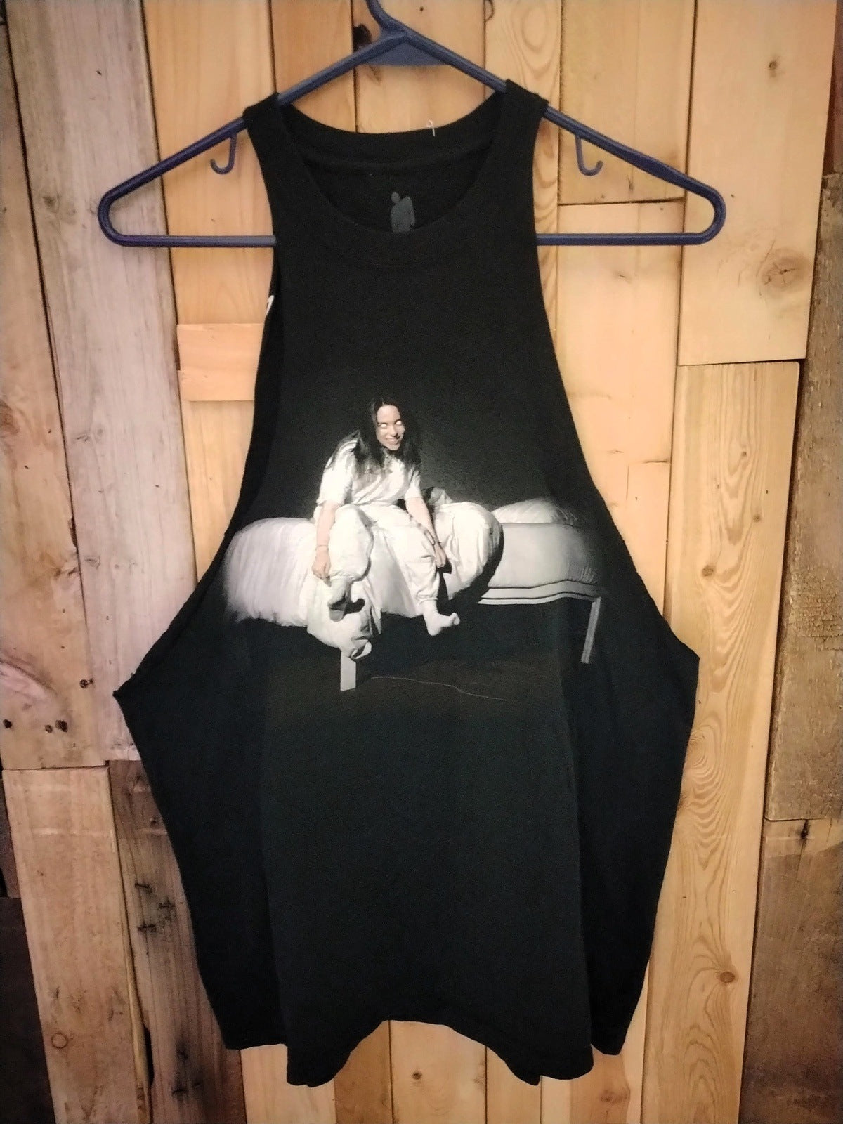 Billie Eilish World Tour T Shirt Size Medium - Altered Into Tank Top